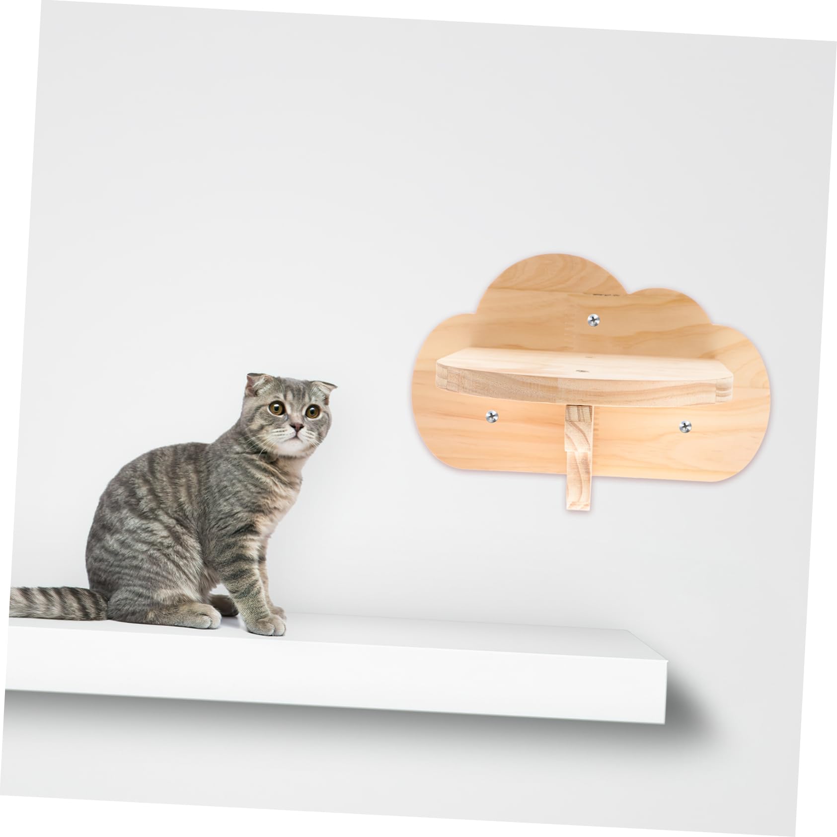 Albero Tiragraffi per Gatti, Struttura Verticale in Legno per Uso Interno | Posizione Regolabile, Gioco Multifunzionale Salvaspazio, Adatto anche Criceti