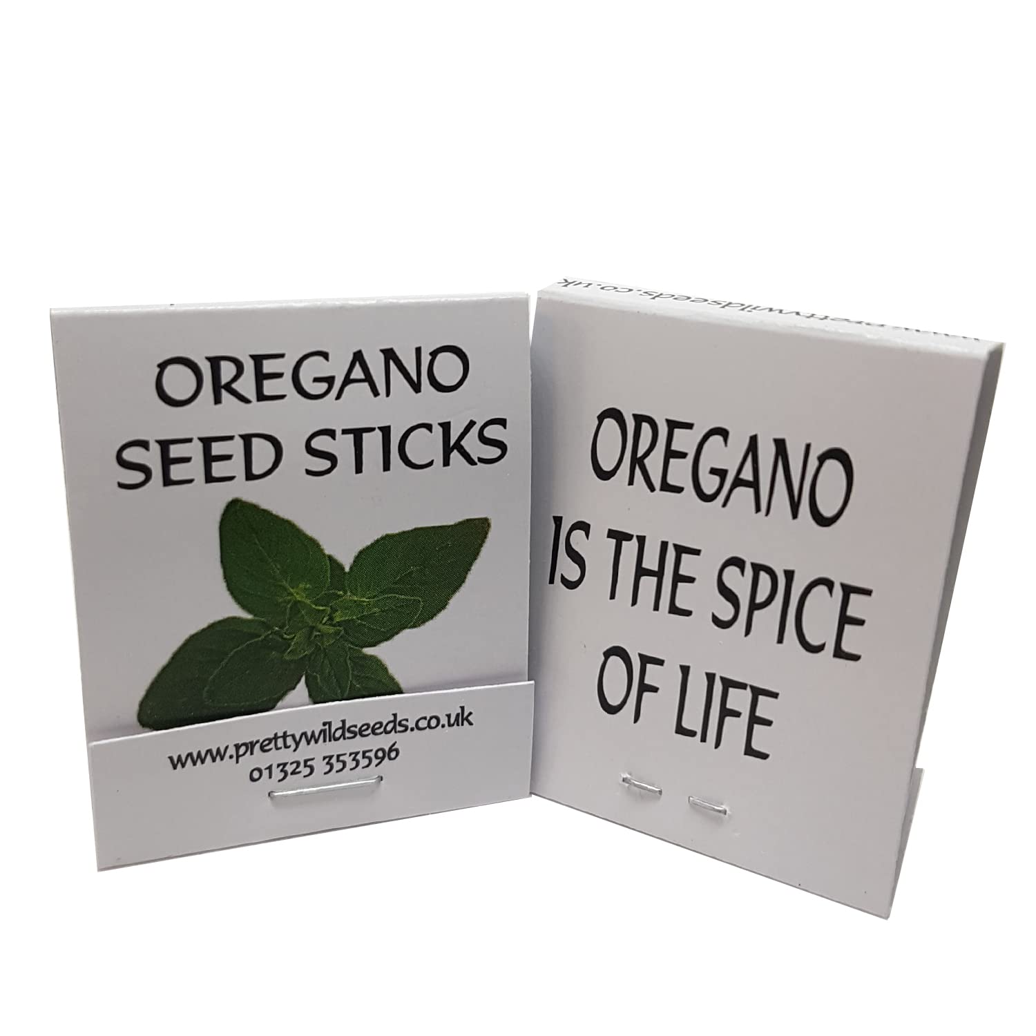 Herbs Seed Sticks Matchstick Packets Made with Real Herb Seeds Birthday Party Bag Fillers Promotional Items Giveaways (Oregano, 5 Packets)