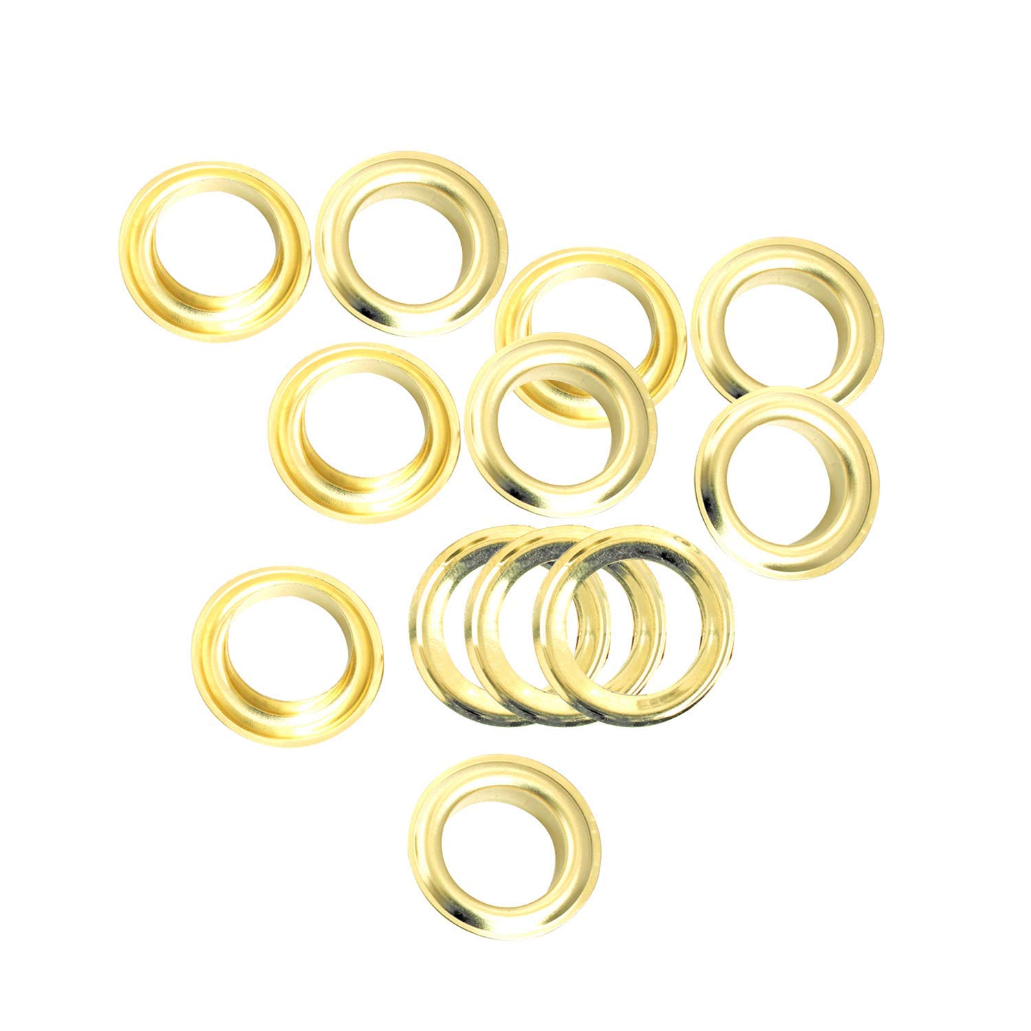 Trimming Shop 14Mm Grommets Eyelets and Washers Rust Proof for Fabric Curtains Leather Tarpaulin Arts & Craft