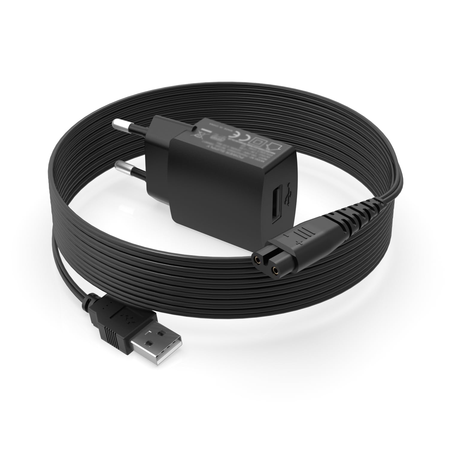 10W Laadkabel Compatibel met Hatteker Cordless Hair Trimmer Pro Hair Clippers Baardtrimmer RFC-695 RFC-588 RFC-598 RFC-692 voeding oplaadkabel