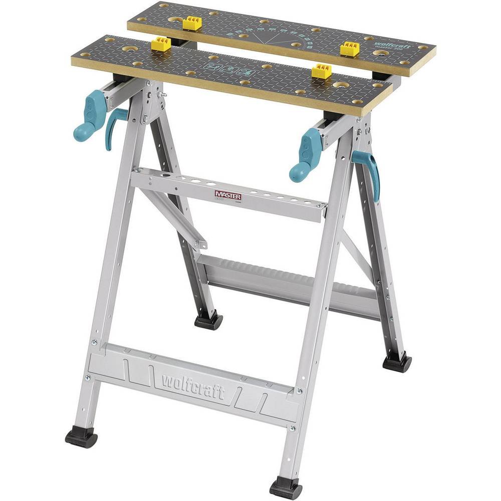 wolfcraft MASTER 200 Etabli de Serrage et Bricolage Pliable, 180 kg