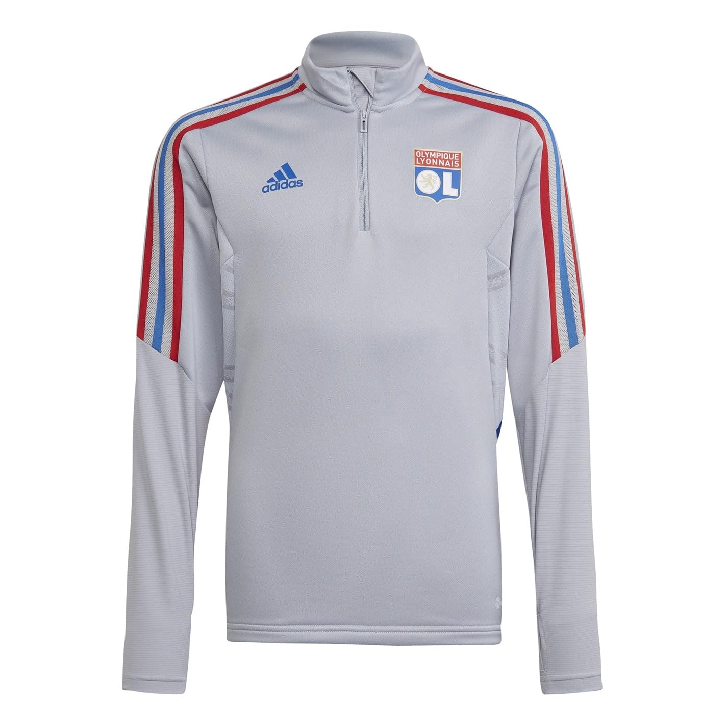 Adidas  Kids Kids Olympique Lyonnais Training Top 2021 - Halo Silver - 7-8 Years