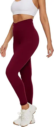 High Waisted Leggings for Women - No See Through Tummy Control Cycling Workout Yoga Pants with Pockets Reg & Plus
