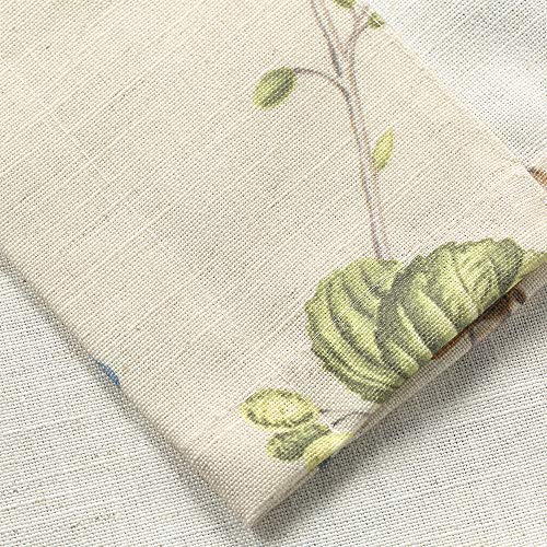 Vogol Birds Printed Curtain Valance, Rustic Country Curtains For Living Room, Top Pocket Kitchen Valance For Windows, One Panel, W52 X L18 #TOP3