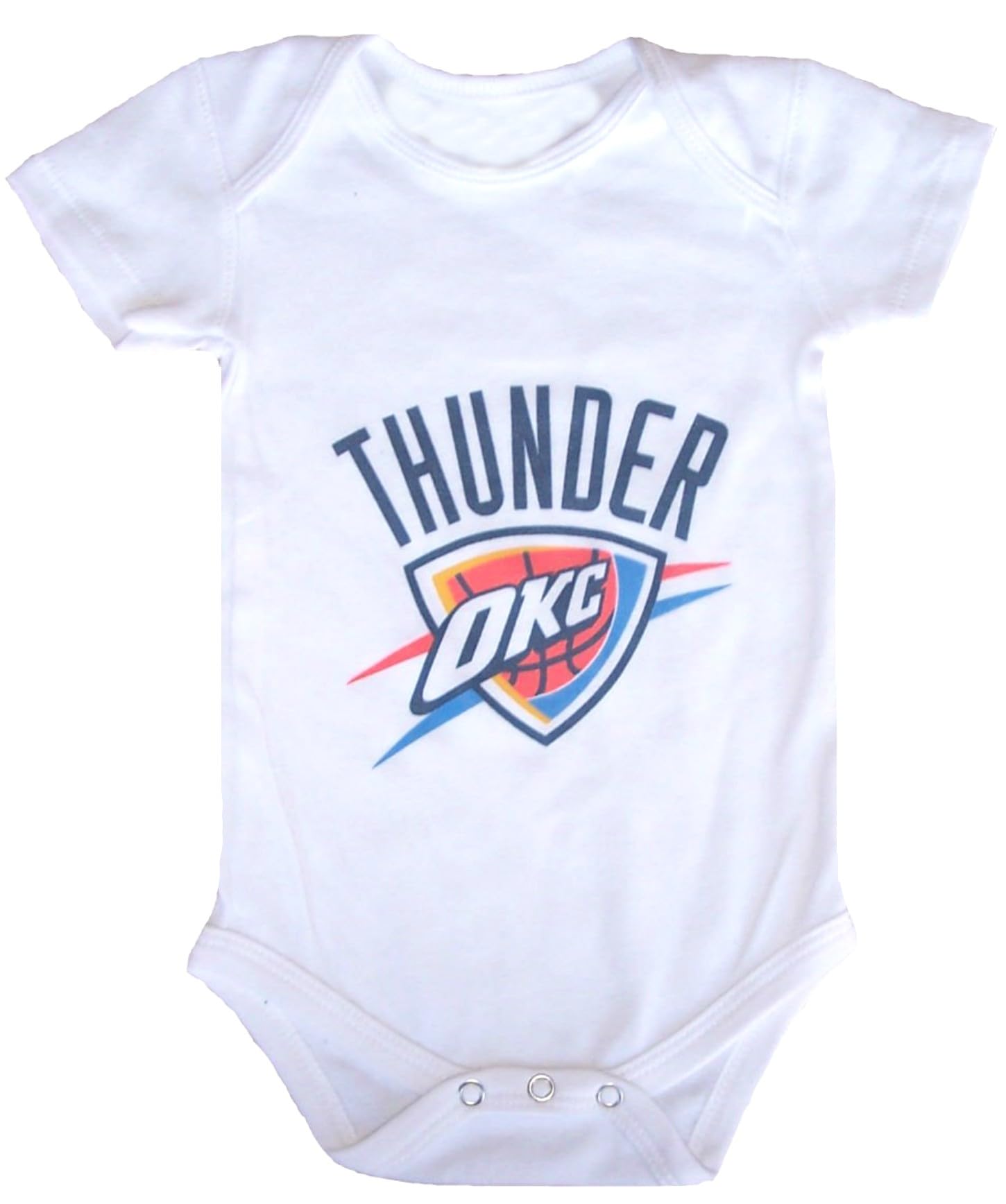 VF Oklahoma City Thunder Infant One Piece Bodysuit Creeper - White (White, 18 Months, Oklahoma City Thunder)