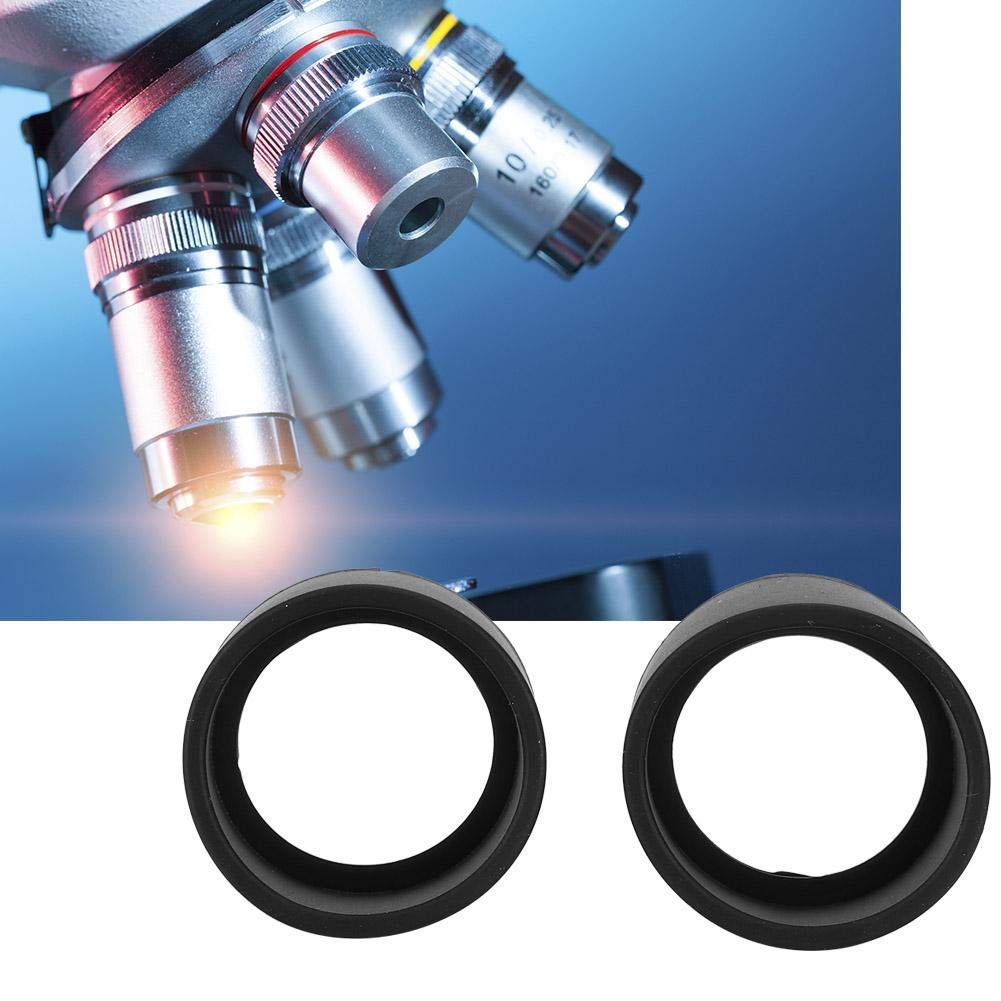 MEETOOT 2 pz binoculare in gomma 36 millimetri oculare in gomma copertura oculare per stereomicroscopio