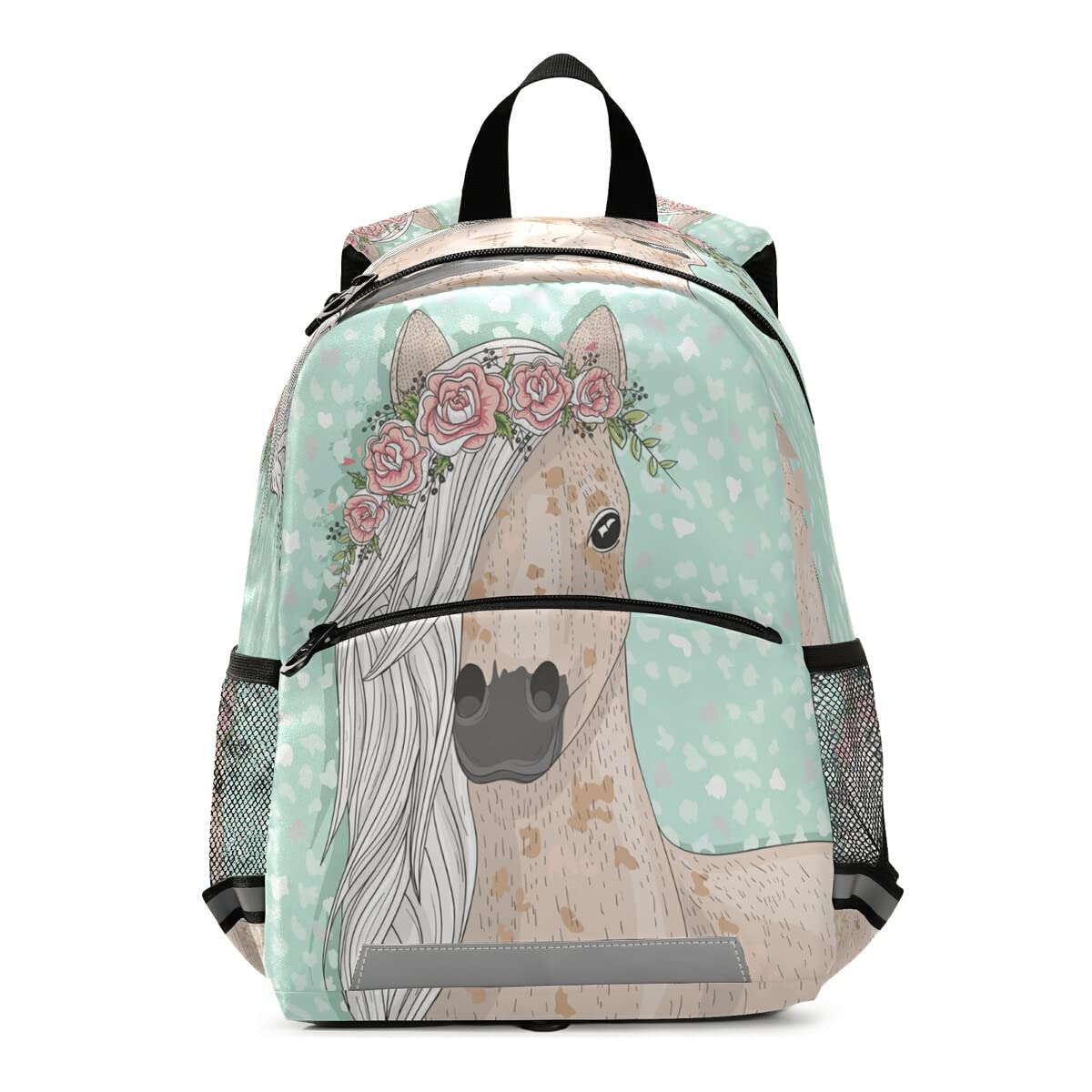 Kinder-Rucksack Mit Pferdemotiv – Für Kindergarten & Schule, Reflektierend, Verstellbar