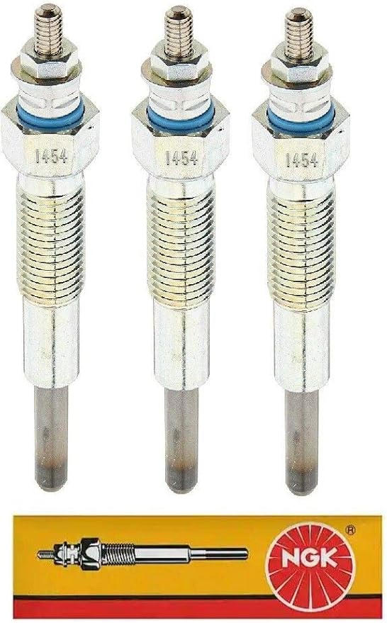 Fits Shibaura Engine(s) S723, S753 Glow Plug Set of 3, Glow Plugs