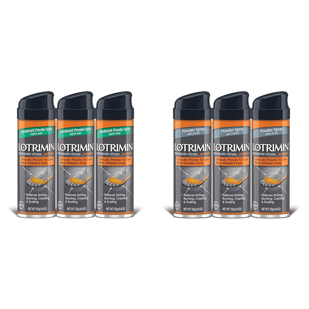 LotriminAthlete's Foot Antifungal Powder Spray & Lotrimin AF Athlete's Foot Powder Spray