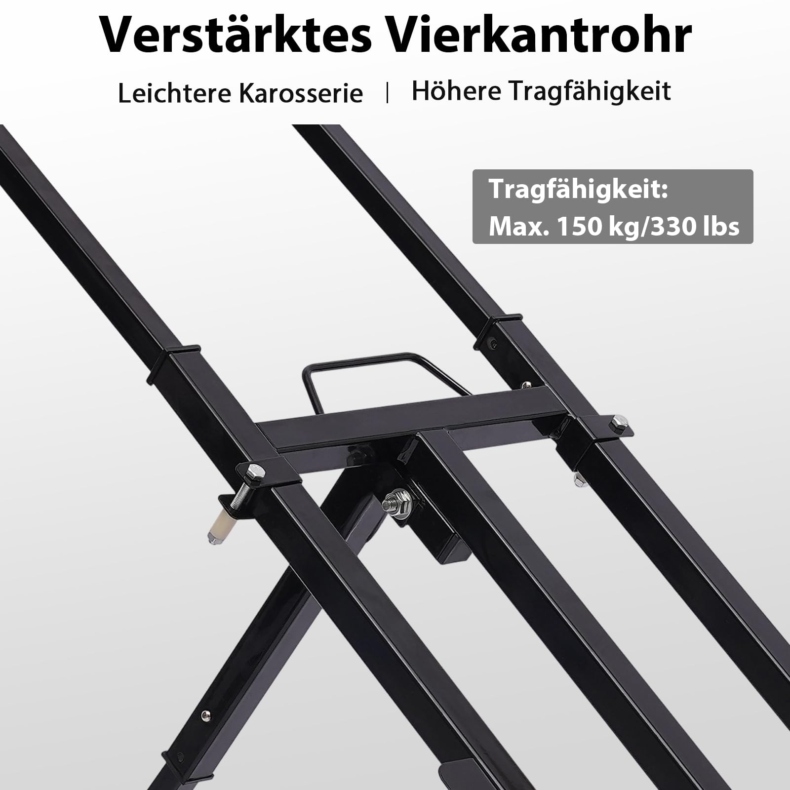 Schwerlast Sackkarre Klappbar 150kg Treppensteiger Transporter Treppensackkarre Höhenverstellbar 73-114cm Stapelwagen Für Mühelosen Treppentransport