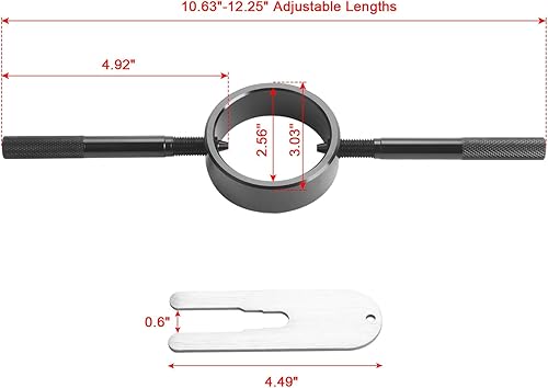 Miniatura 3 de Mejora el mantenimiento de tu motocicleta con nuestro kit de herramientas de compresor de resorte de horquilla de alta calidad, hecho de aluminio