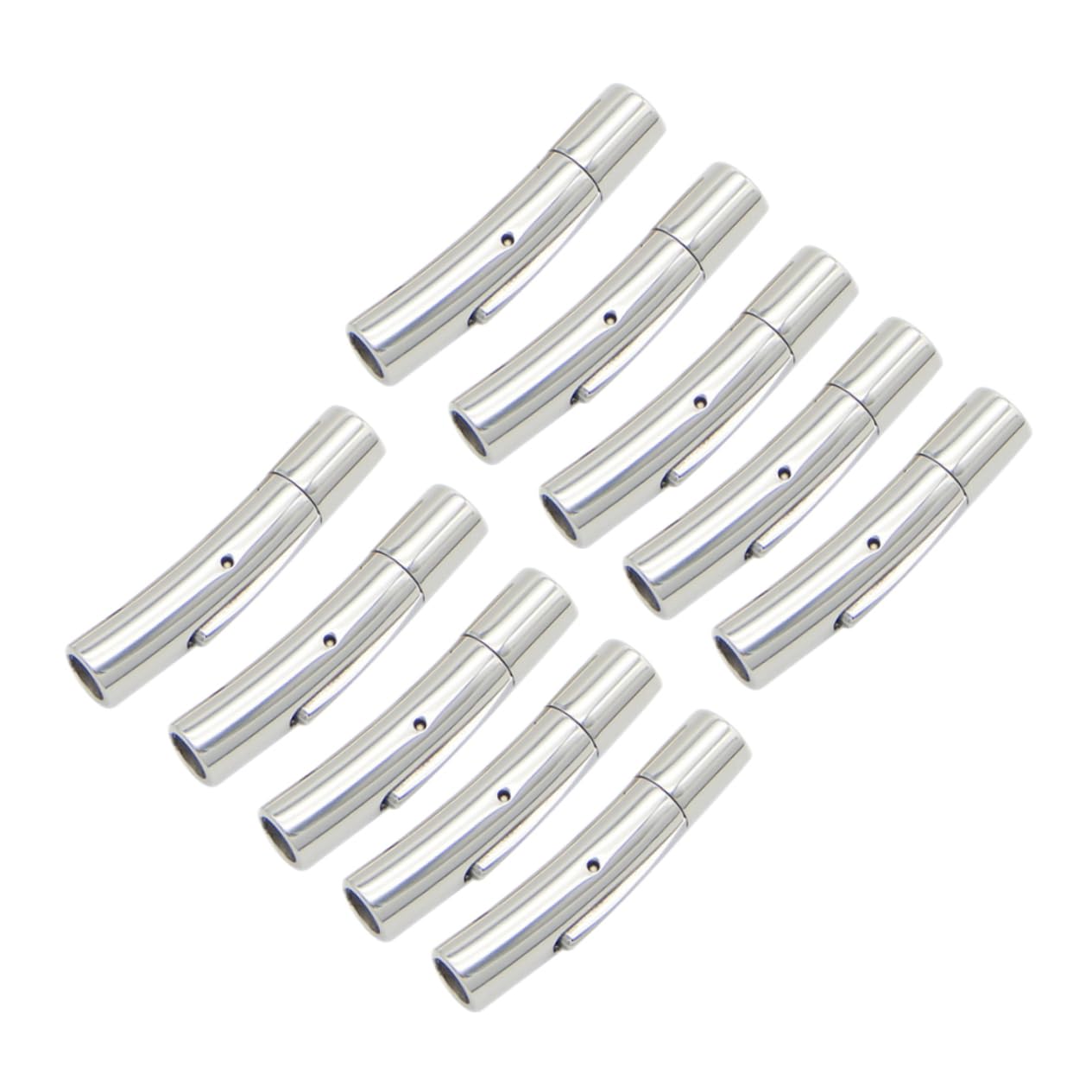 EXCEART 30 Piezas tapa del extremo del brazalete conector de cierres de pulsera broche para joyas conector de broches de joyería sección delgada hebilla de cuerda conectar