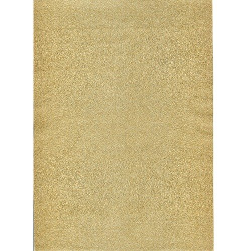 HobbyfunGlitterfoil Cream-Gold Self Adhesive - 2 Sheets - Glitzerfolie from Germany