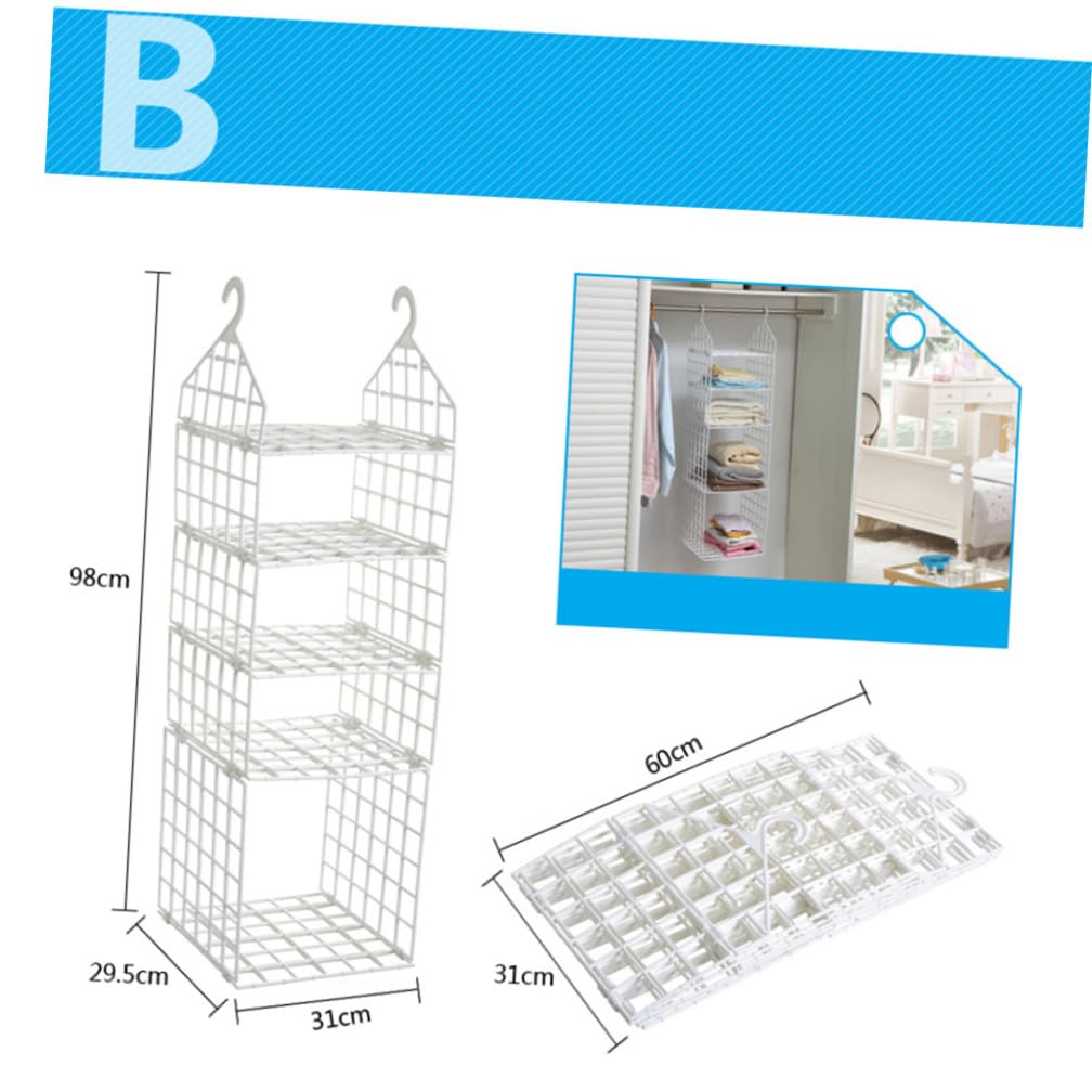 PP Organizador Blanco de Colgante Armario Plegable, Gancho