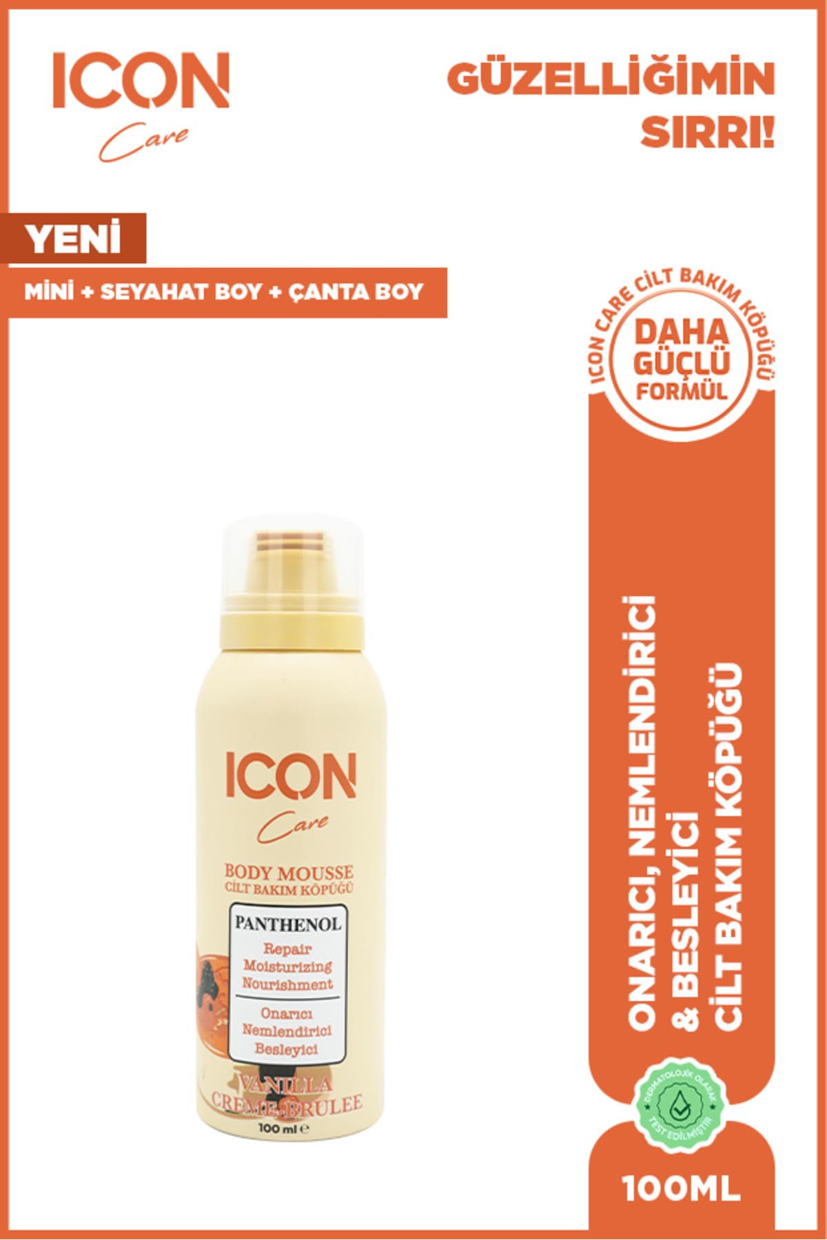 ICON Care Cilt Bakım Köpüğü Vanılla Creme100 ml + Strawberry & Cheesecake 100 ml-