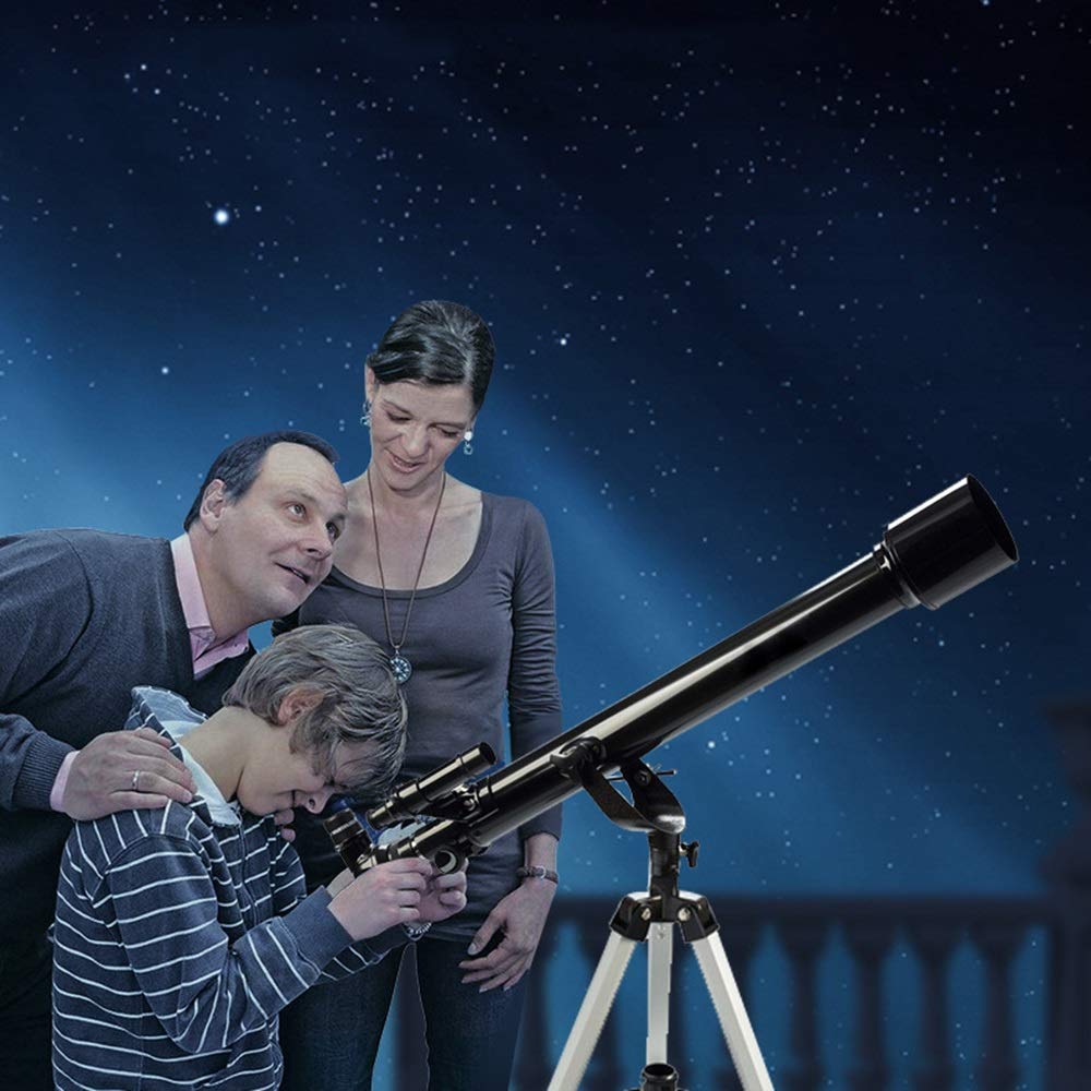 Telescopios Telescopio para niños y Principiantes, Apertura Clara de 60 mm, Distancia Focal de 700 mm, telescopio Infantil para exploración Lunar, observación de Aves, astronómico, Profesional