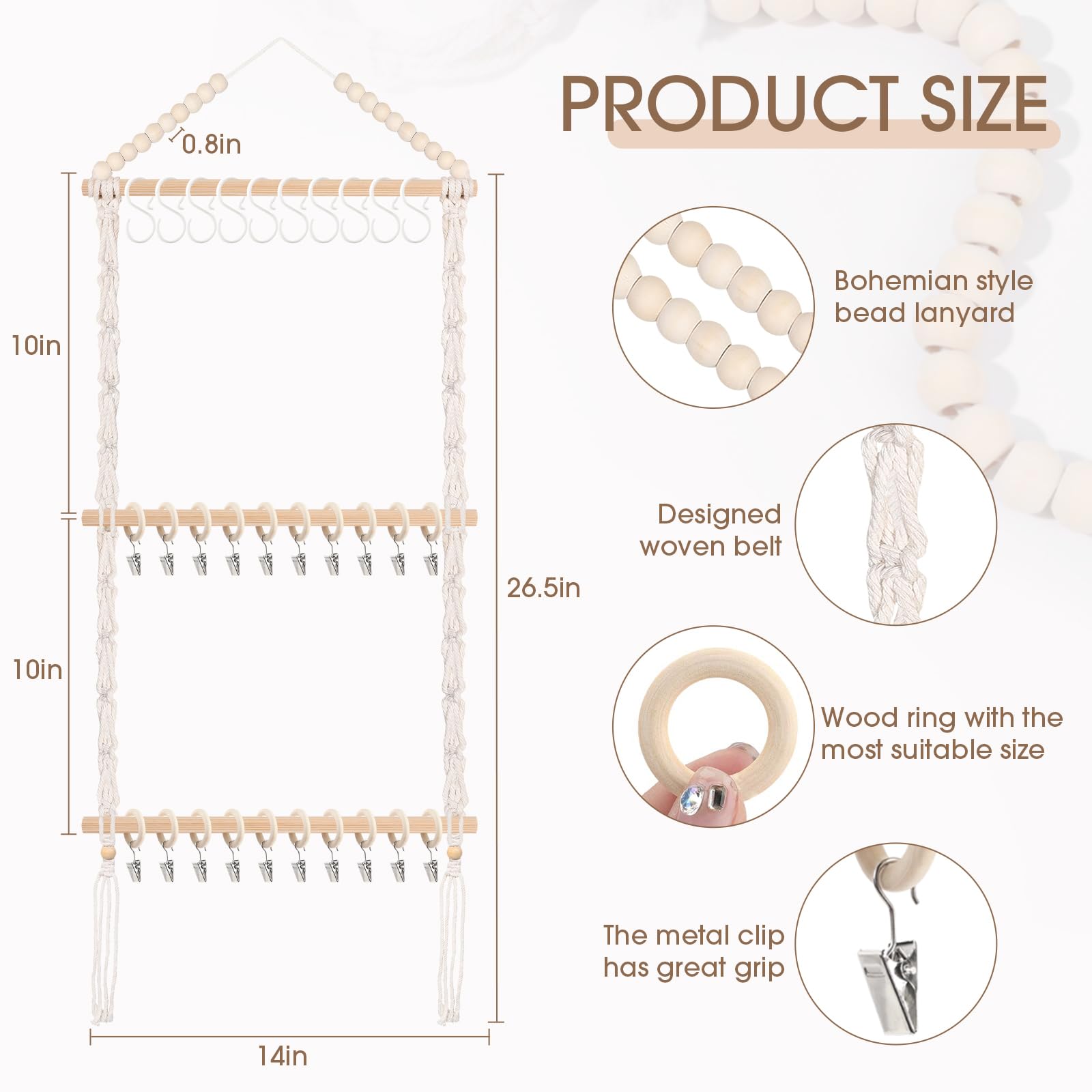 POVETIRE Organizador de baberos para bebé, soporte neutro para baberos para bebé, bandana para bebé, organizador de paños para eructos, decoración de pared para guardería, recién nacido, habitación de