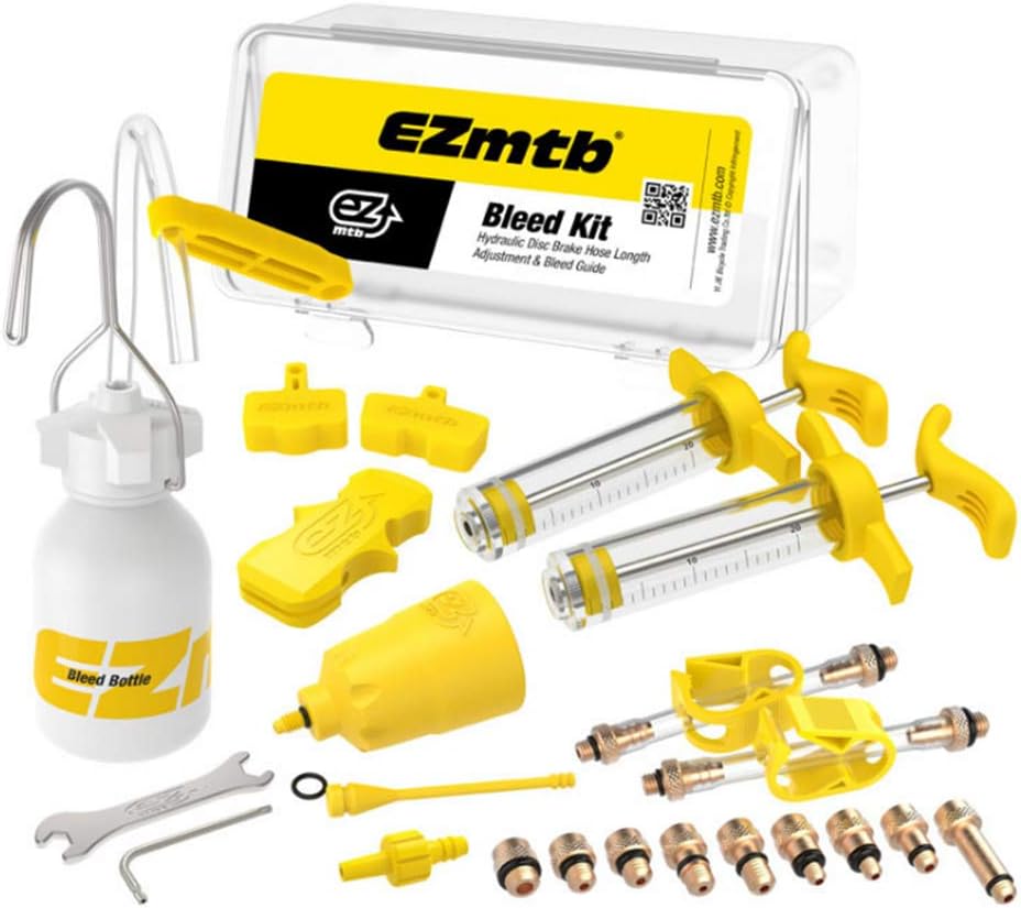 Brake Bleed Kit Bicycle Hydraulic Disc Brake Oil Mineral for Shimano, MAGURA, TEKTRO, SRAM Series Mountain Bike Brake Repair Tools(Master Edition)