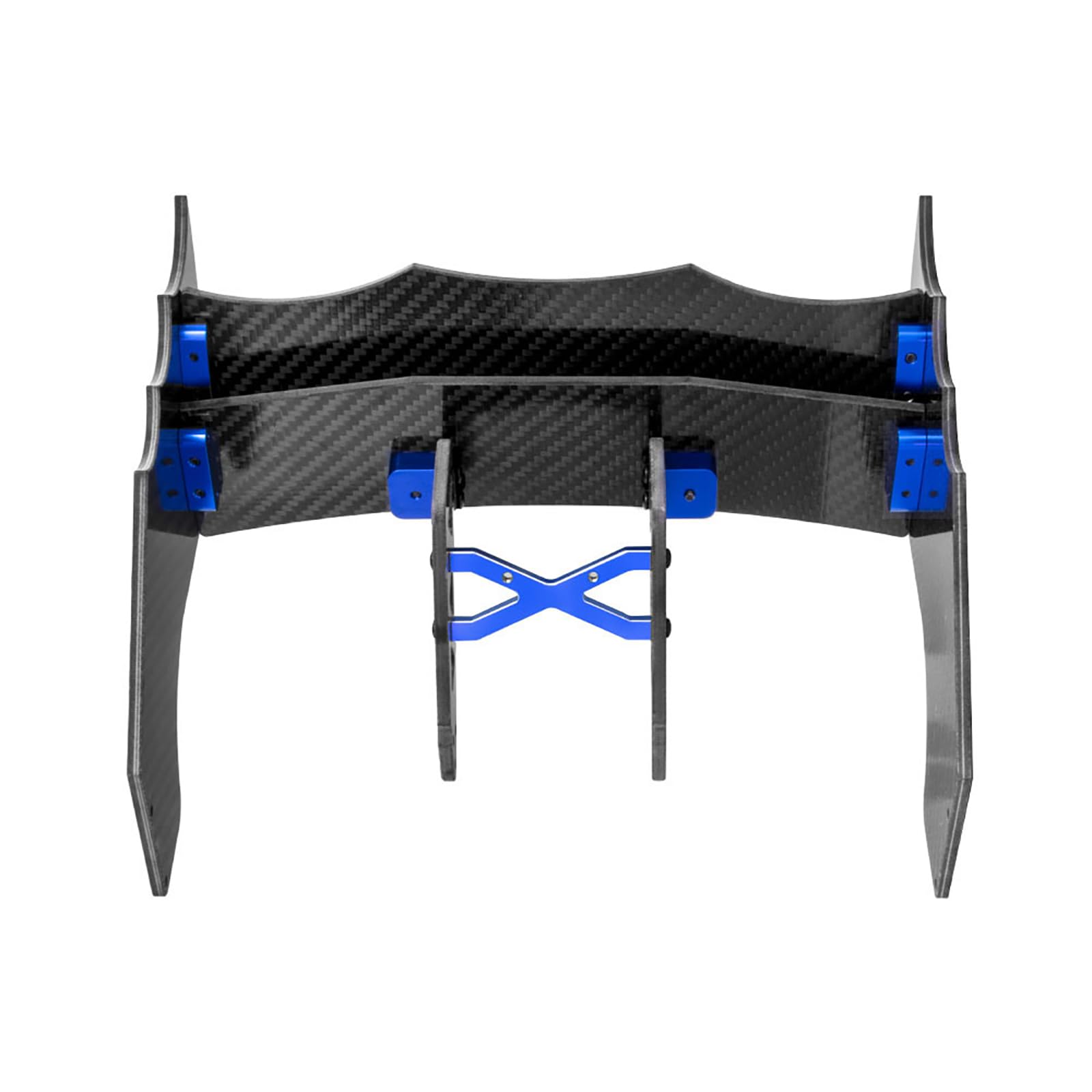 Carbon Fiber Rear Tail Wing Set Upgrade Parts for ARRMA F1 Limitless 1/7 RC Car