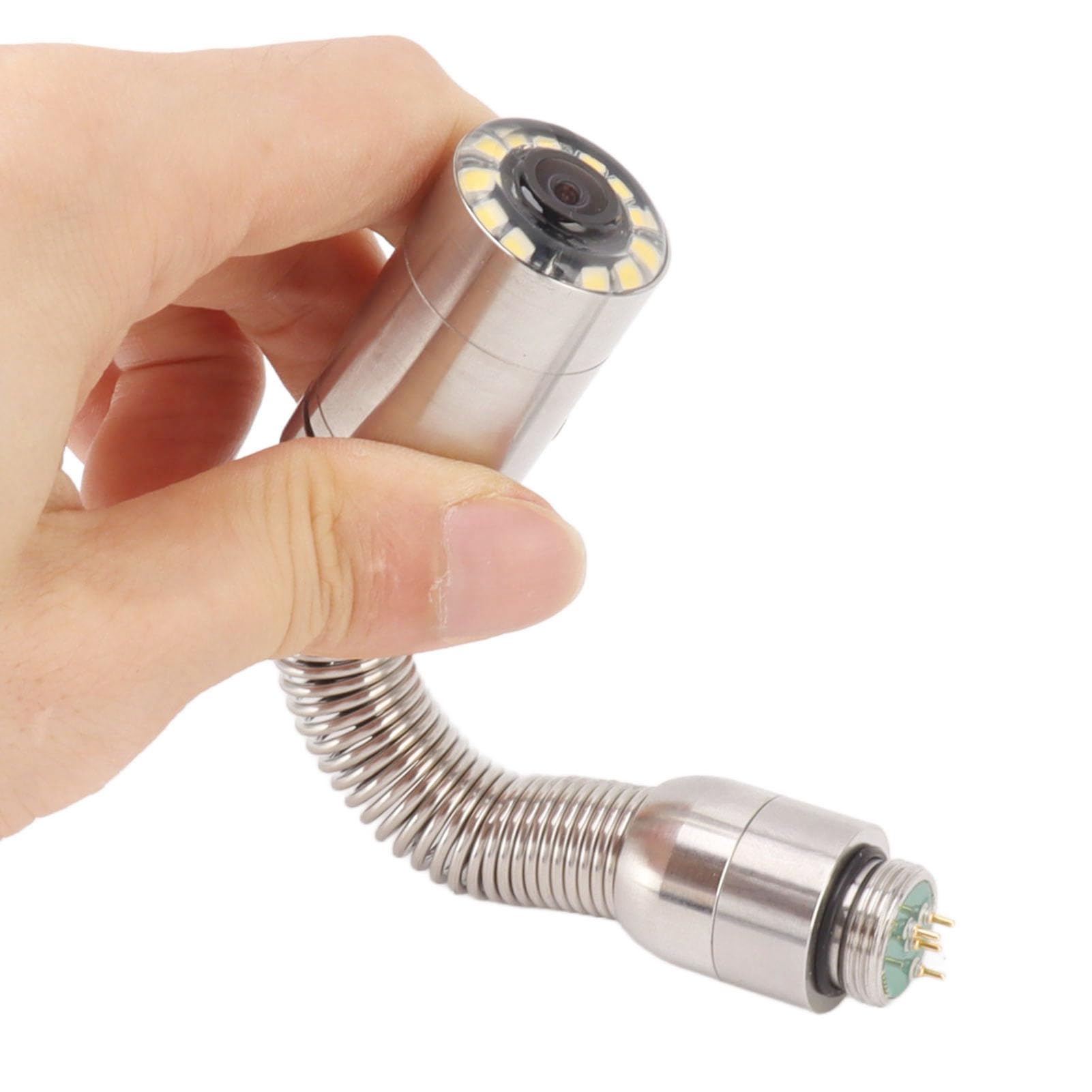 Socobeta Testa della Telecamera per Ispezione Fognature IP68 da 23 Mm 12 Luci a LED Filettatura da 15 Mm per Endoscopio di Scarico del Tubo