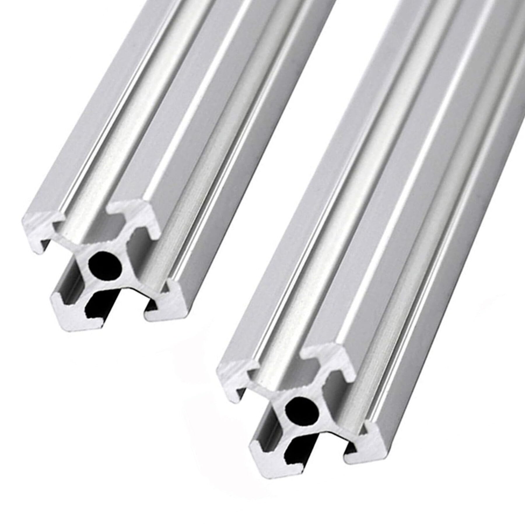 Systemprofil Lot de 2 profilés en aluminium 800 mm 4040 T Type Norme européenne 40 x 40 Profilé en aluminium extrusion linéaire pour imprimante 3D et machine de gravure laser CNC DIY
