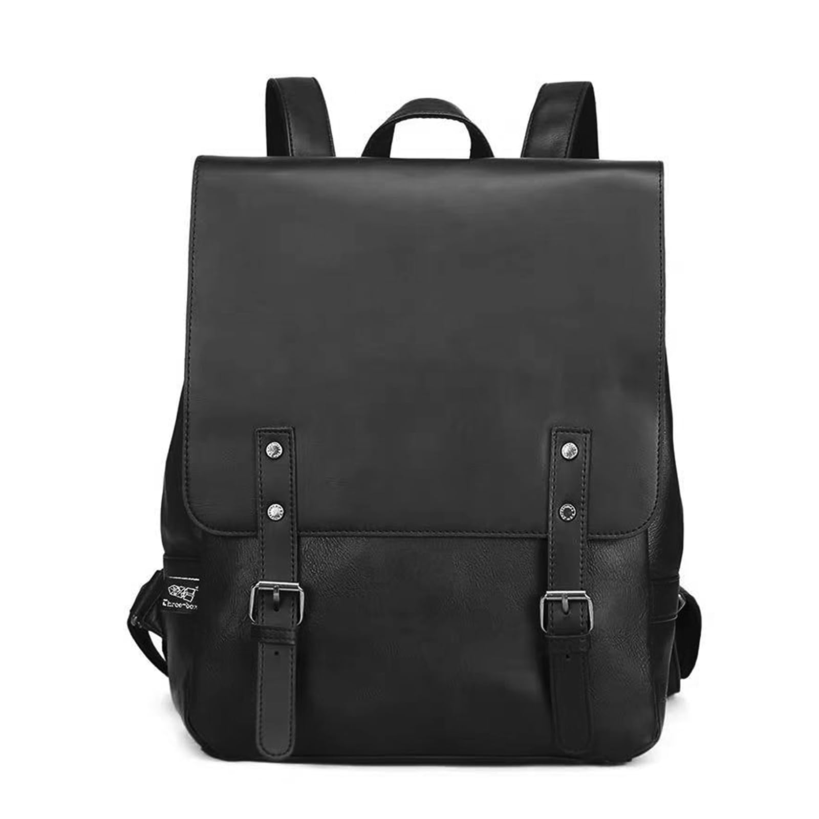 FANDARE Unisex Zaino Zainetto Adolescenti Borsa da scuola Impermeabile Scuola Zaino Uomo Donna Università per Viaggio Campeggio Escursionismo PU Daypacks per 12.9 pollice PC Nero