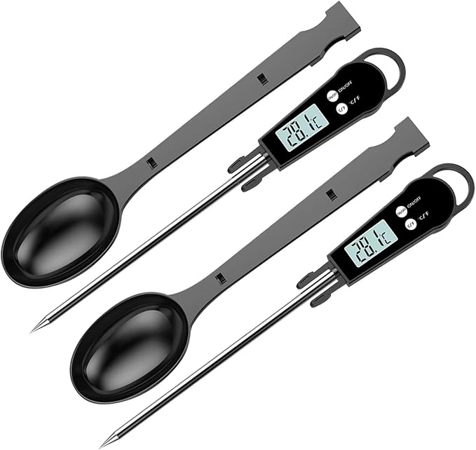 Review YOUDU Digital Meat Thermometers: Cooking Waterproof Instant Read Food Thermometer Temperature with Digital LCD Display with Spoon for Meat Frying Baking Kitchen Outdoor Cooking Grilling & BBQ Review YOUDU Digital Meat Thermometers: Cooking Waterproof Instant Read Food Thermometer Temperature with Digital LCD Display with Spoon for Meat Frying Baking Kitchen Outdoor Cooking Grilling & BBQ
