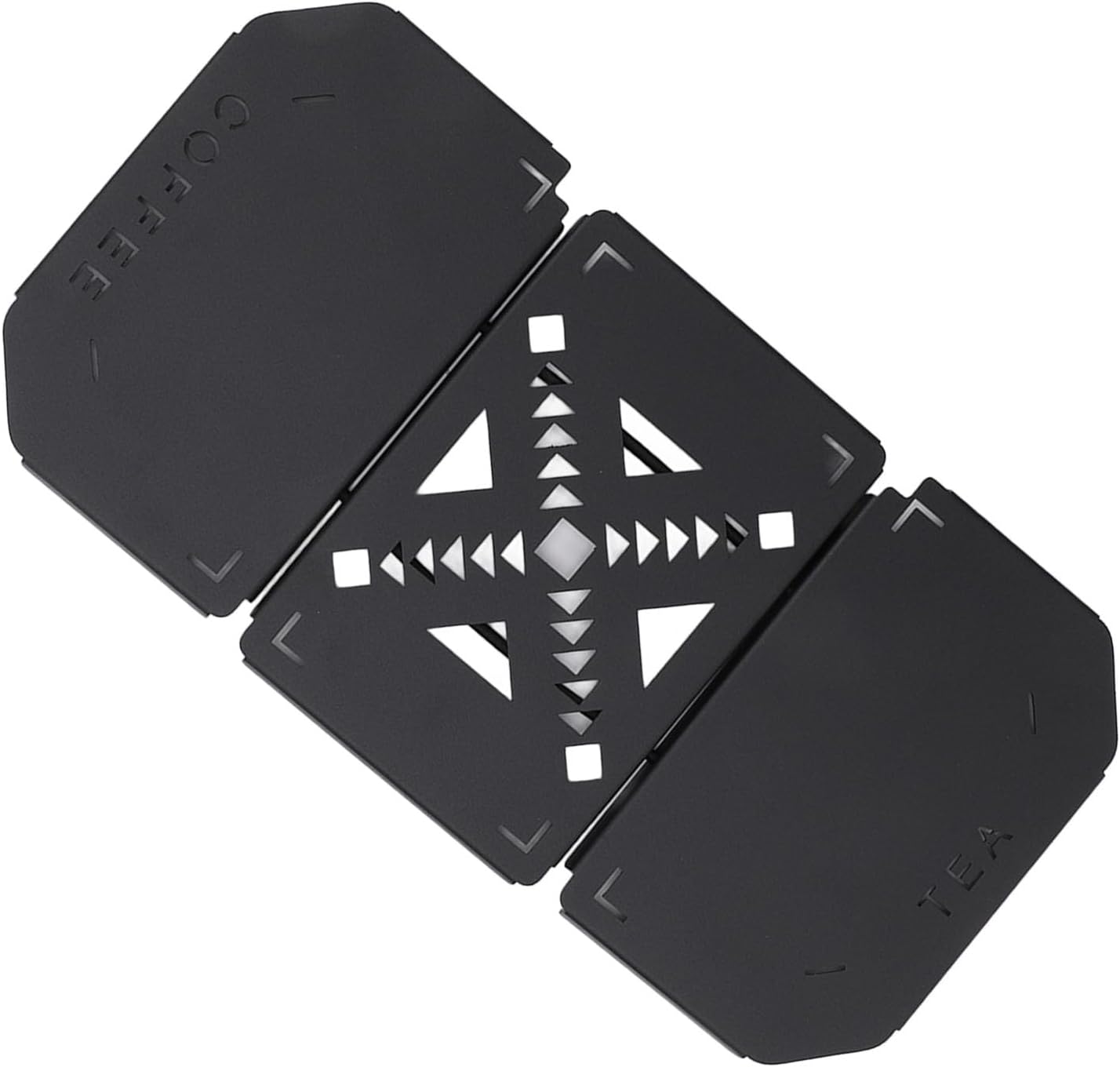 Folding Table Top for Stanley 9.4L Lunch Box, Portable Camping Table Board, Aluminum Alloy Table Board Plate with Hollow Pattern, Non Destructive Installation for Outdoor Coffee