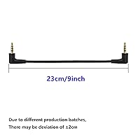 Vista 3 de Cable TRRS de 0.138 in, SinLoon (2 unidades) chapado en oro, 90 grados, ángulo derecho e izquierdo, 0.138 in, estéreo de 4 polos, macho a macho