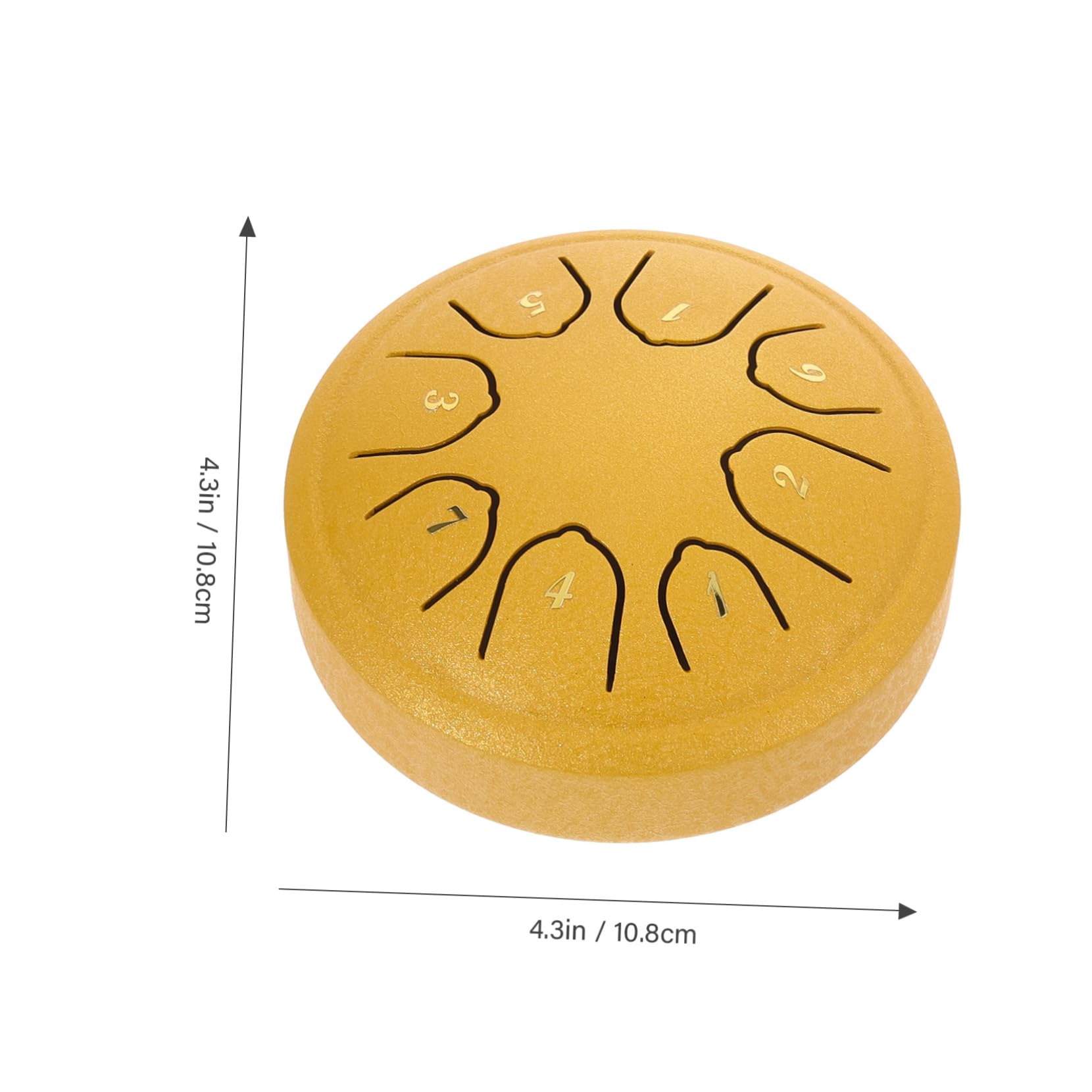 HEMOTON Ethereal Drum 4 Inch Steel Drum Instrument for Yoga Music Therapy and Relaxation