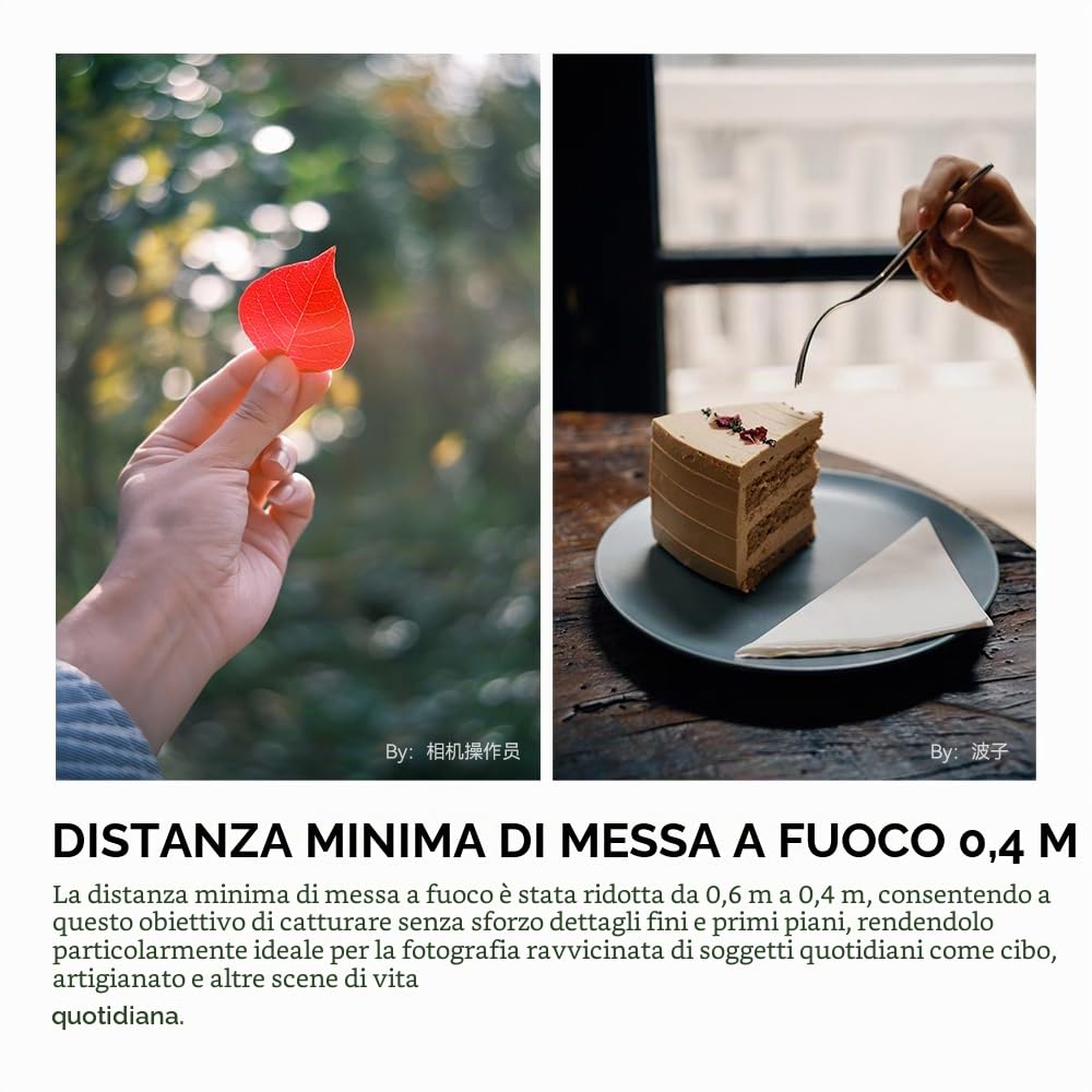 TTartisan Obiettivo AF 35 mm F1.8 II per Sony, APS-C Autofocus Obiettivo E Mount, design leggero, compatibile con fotocamere Sony E Mount