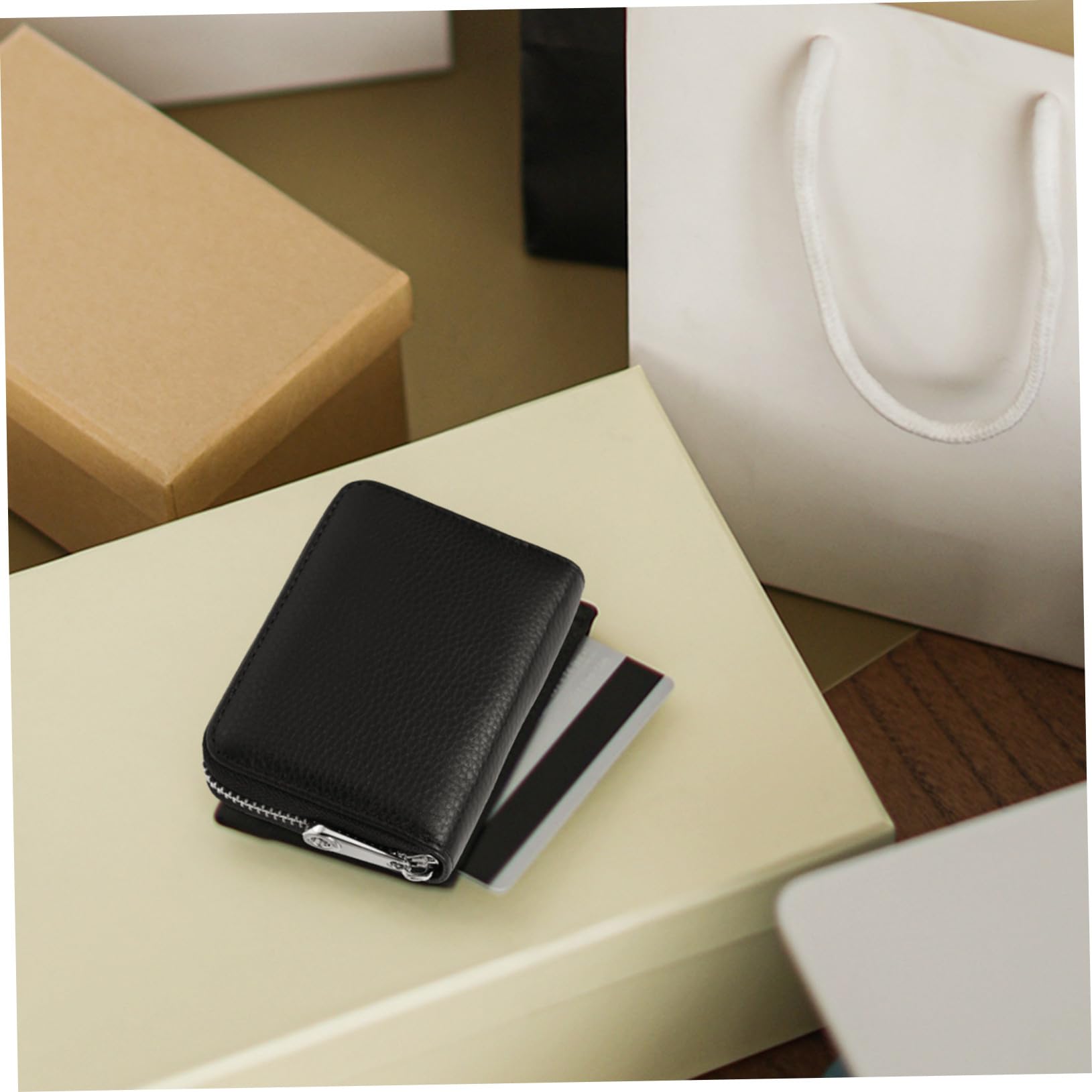 SOIMISS Porta Carte Mucca Elegante Contenitore per Carte di Credito Porta Biglietti da Visita Compatto e Versatile e Oggetti Personali