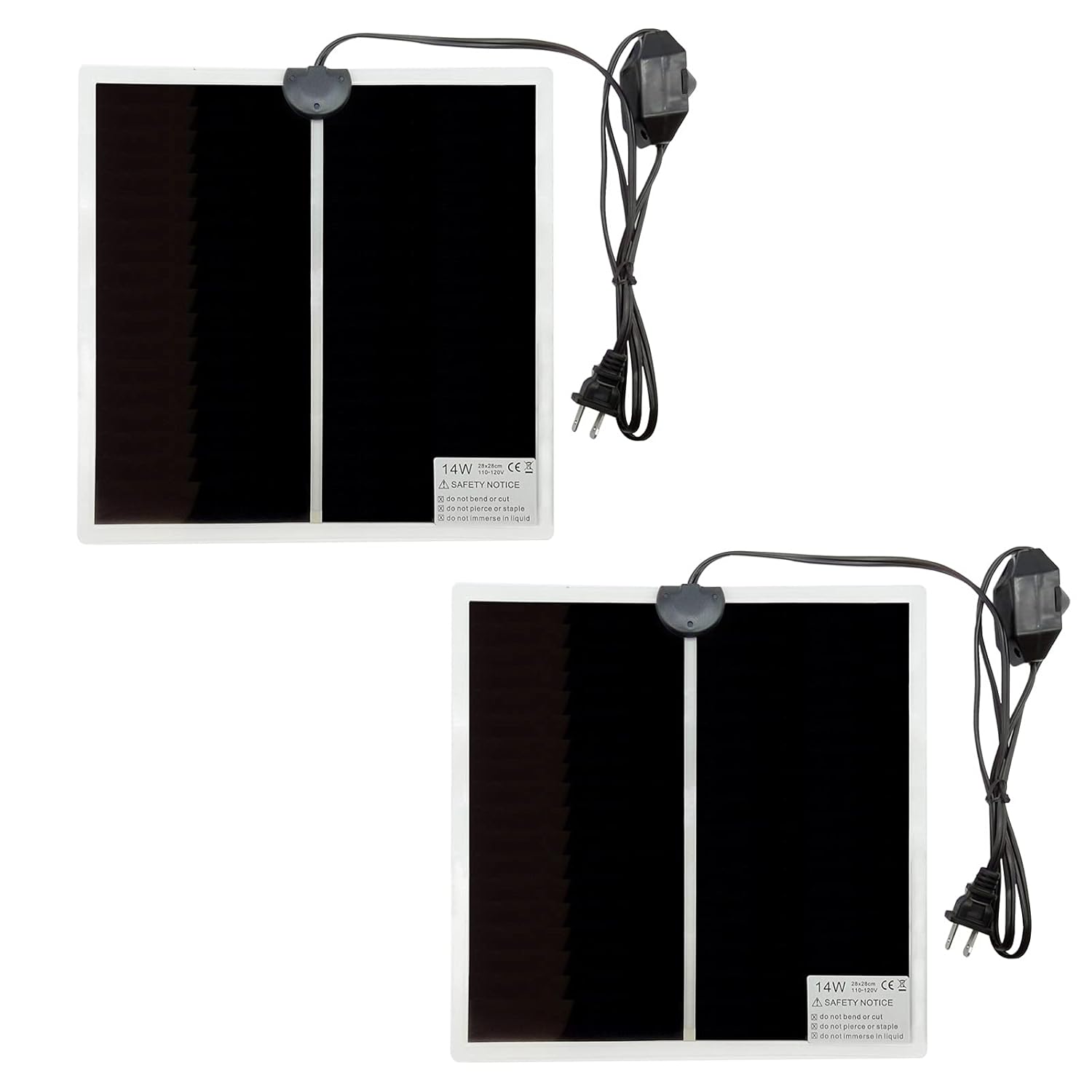 14W Reptile Heating Pad Tank Warmer with Temperature Control, Power