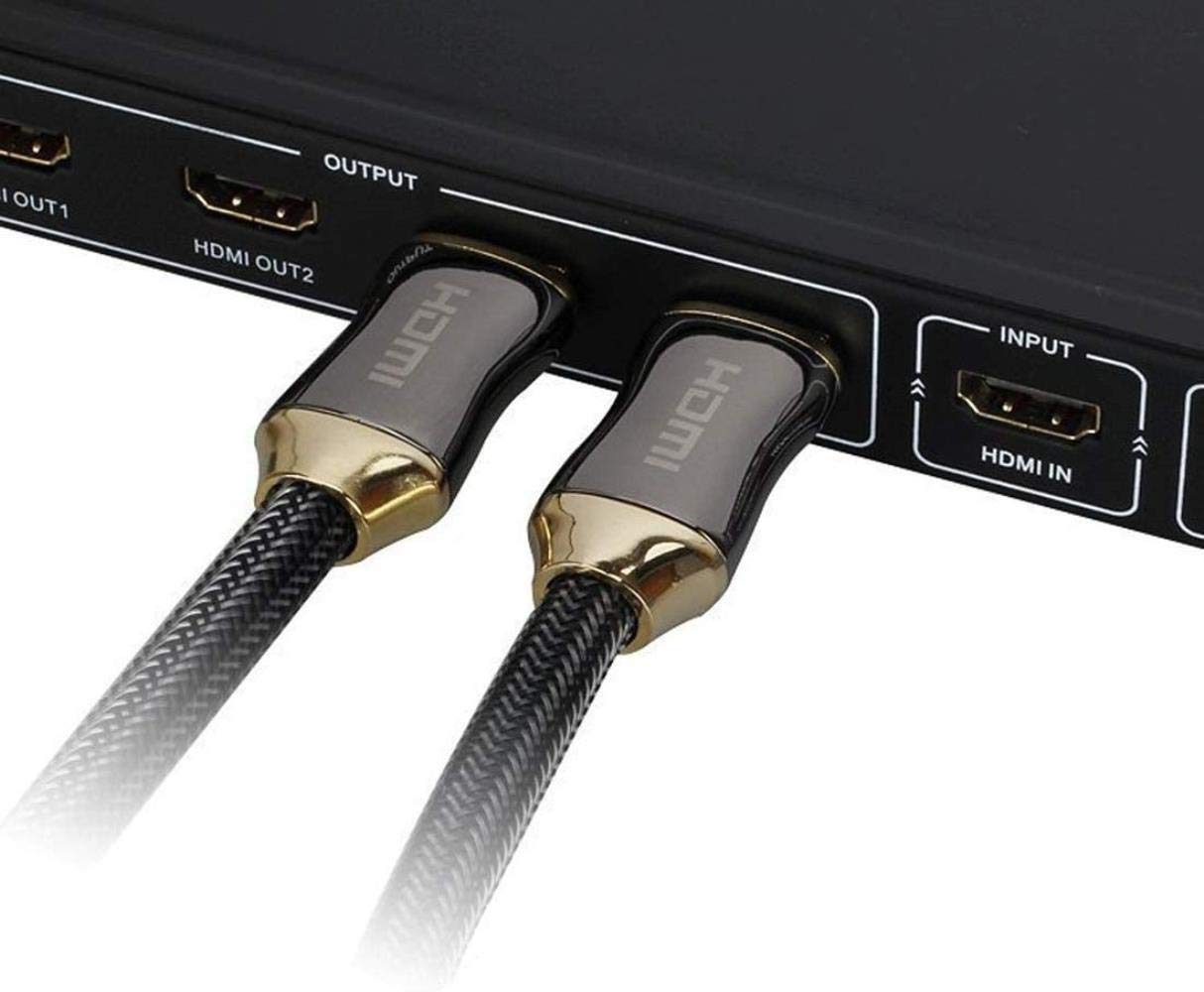 Cavi HDMI, 5m Metallo HDMI Corpo 2.0 ad Alta velocità HDMI 19 Pin Maschio a HDMI 19 Pin Maschi Cavo connettore (Size : 30m)
