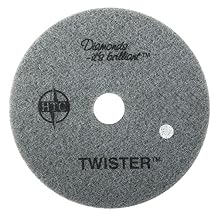 Twister Diamond Cleaning System 17" White Floor Pad - 800 Grit - 2 per case