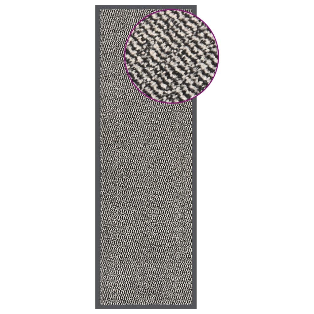 Paillasson touffeté 60x180 cm marron clair tapis d'entrée grand format couloir