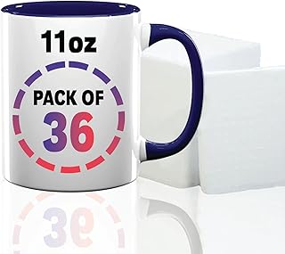 Custom 11oz Ceramic Coffee Mugs – Set of 36, Personalized Bulk Pack fo...