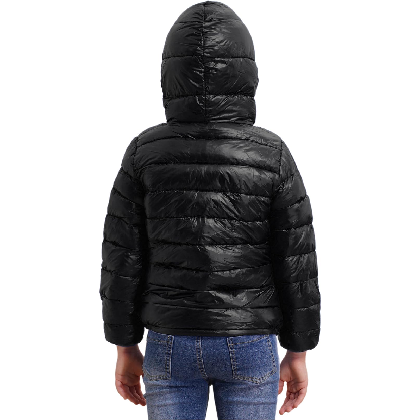 TiaoBug Bambino Giacche con Cappuccio Invernale Piumino Cappotto Manica lunga Tuta da Neve Leggero Snowsuit Outwear Jacket Giacca Capispalla Giubbotto Vestiti Caldi Spessi