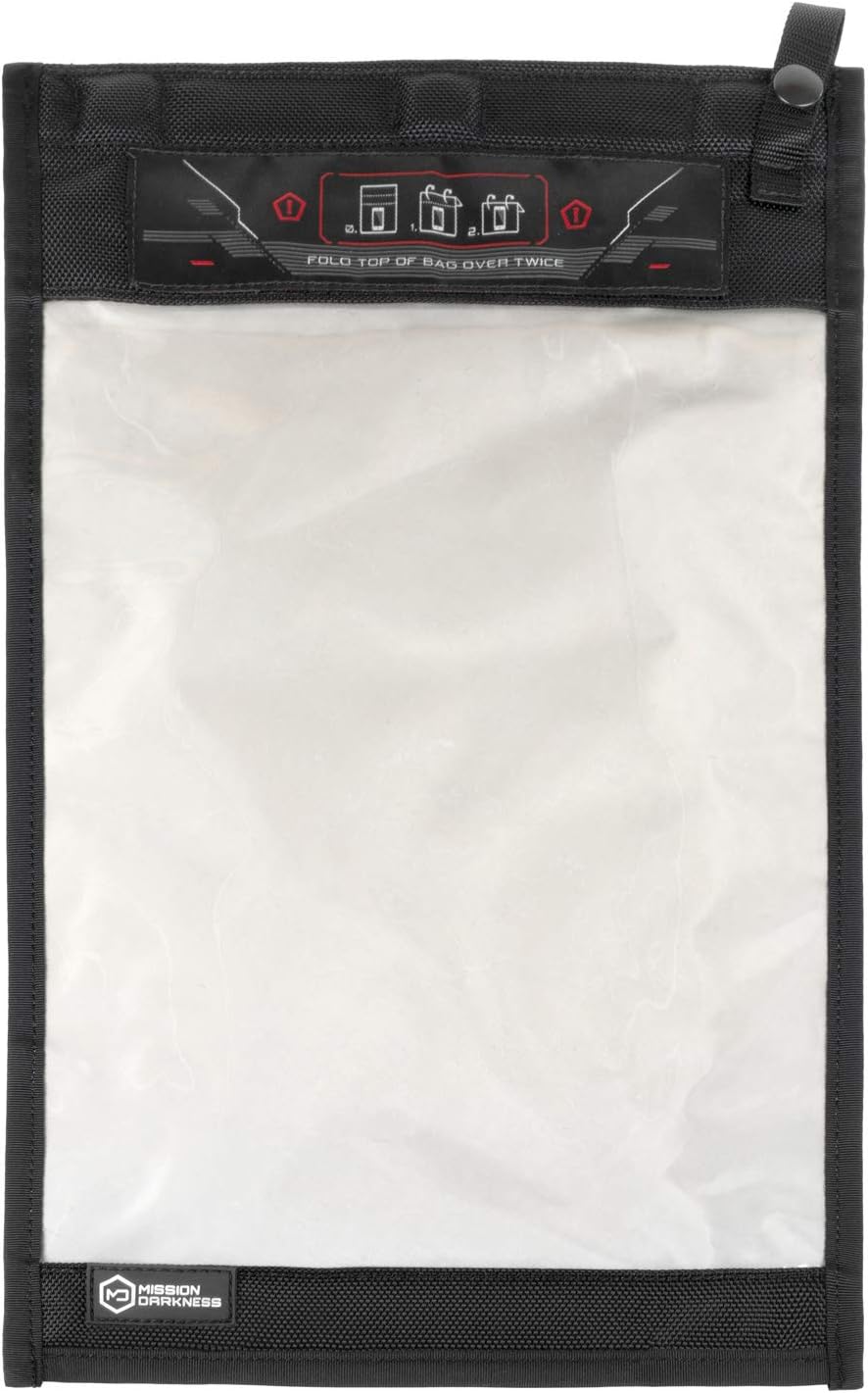Mission Darkness NeoLok Window Faraday Bag for Tablets (+ Secure Magnetic Closure & Transparent Window) // Device Shielding for Law Enforcement & Military, Data Security, Anti-Hacking & Anti-Tracking