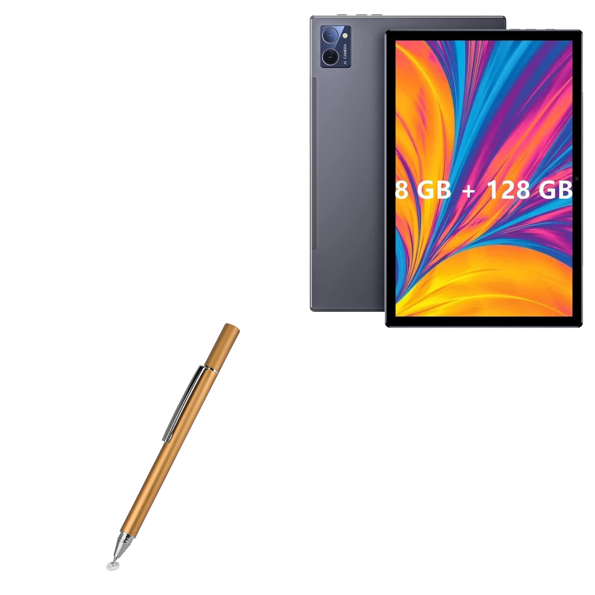 BoxWave Stylus Pen Compatible with JXCNSNW TYD-109 Tablet (10.1 in) - FineTouch Capacitive Stylus, Super Precise Stylus Pen - Champagne Gold