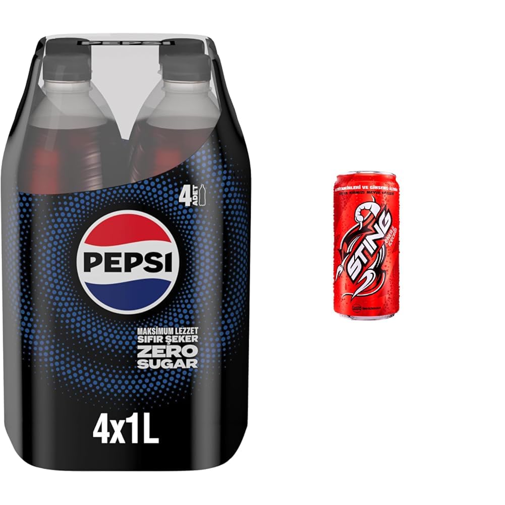 Pepsi Zero Sugar Kola Pet 4 x 1 L ve 330 ml Sting