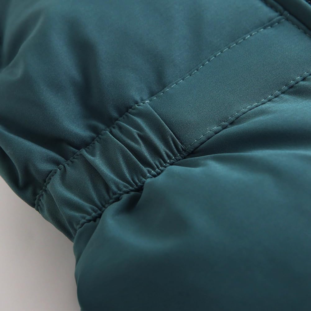 Kleinkind-Schneeanzug für Jungen Mädchen 2-teilig Winter Outfit mit Kapuze Daunenjacke Outfits Pufferhosen Set Skianzug Kleidung Schneelatzhose Latzhose Warme Kleidung für 1–5 Jahre