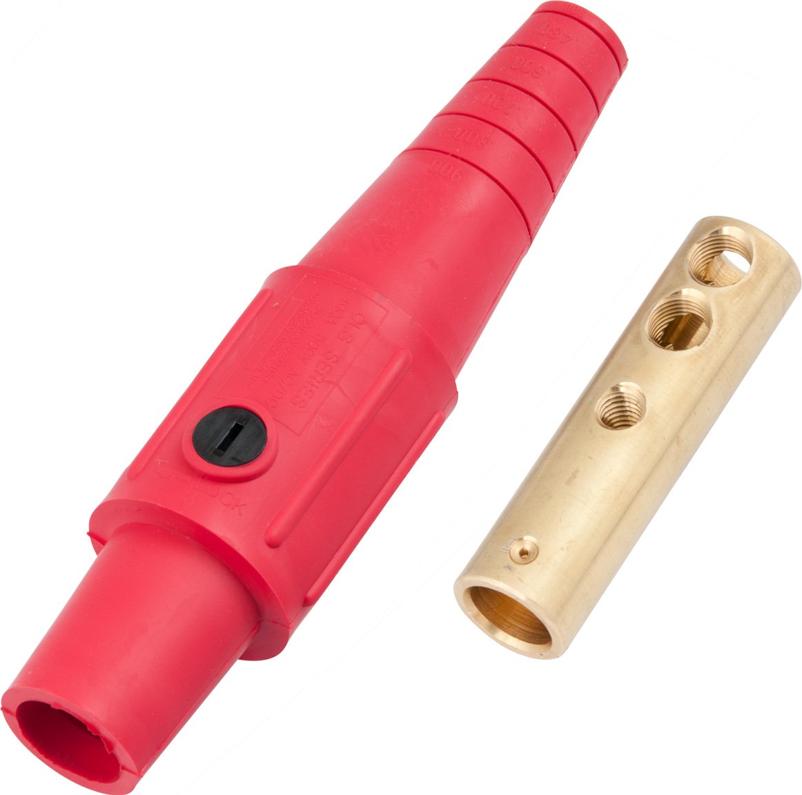 Connecteur Marinco CLS40FB-C Série Cam Type 16 Broches 400A - Rouge, Pour Câbles 2/0-4/0 AWG, Neuf