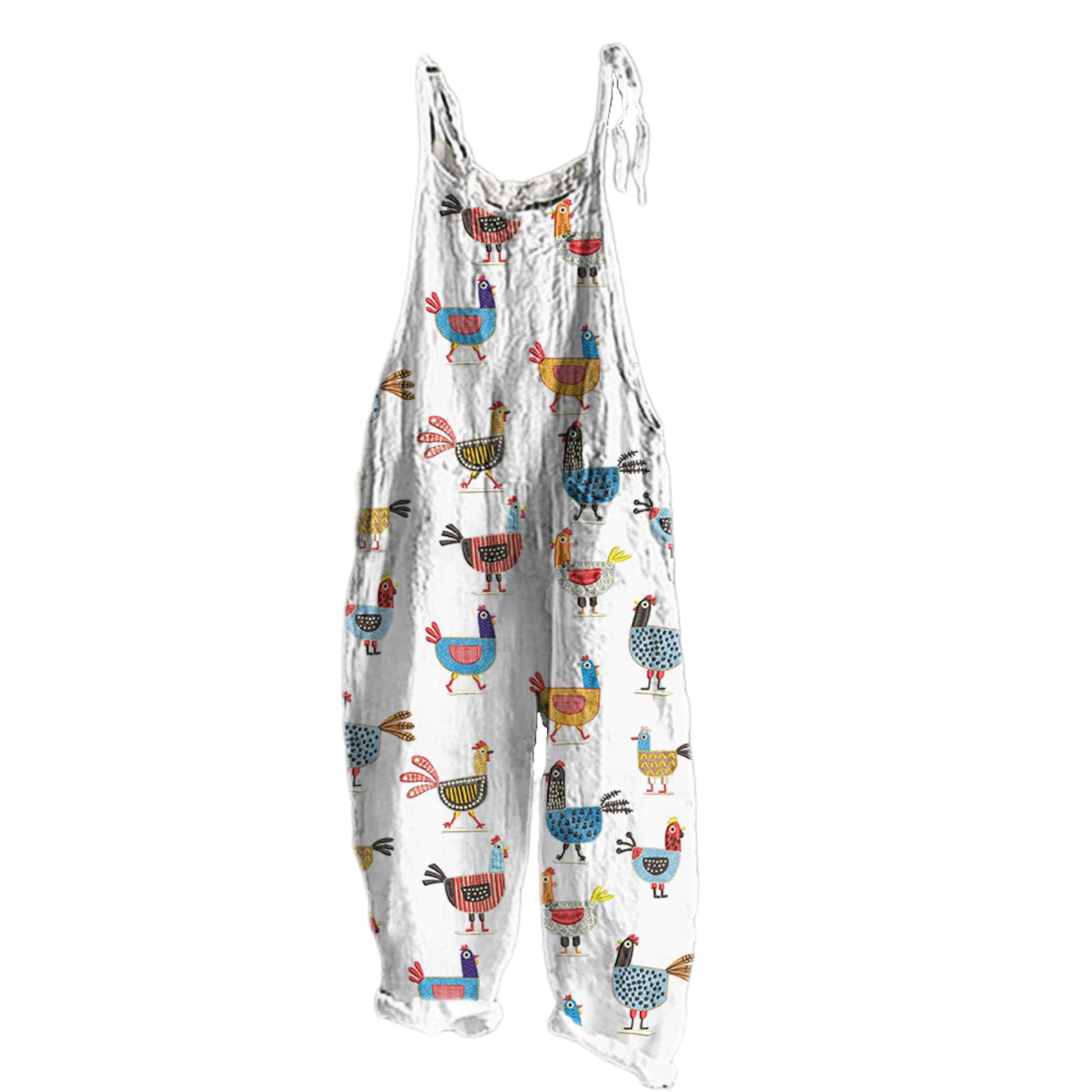 JMYECM Printed Overalls for Women Casual One Piece Summer Sleeveless Jumpsuits
