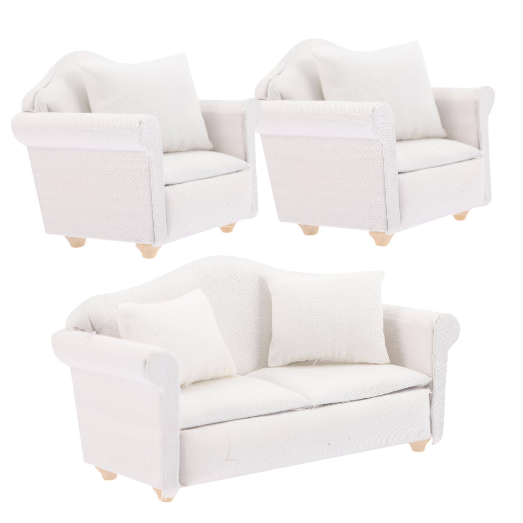 FELTECHELECTR Miniture House Furniture 1 Set Set Mini Furniture White Furniture Doll House Furniture Doll House Accessory Bathroom Furniture Sets Sets 1/12 Scale