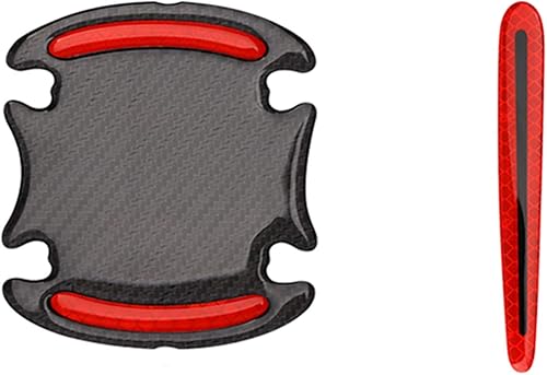 Miniatura 4 de QianBao Pegatinas reflectantes para manija de puerta exterior de automóvil, seguridad universal, reflectante, advertencia, resistentes a los