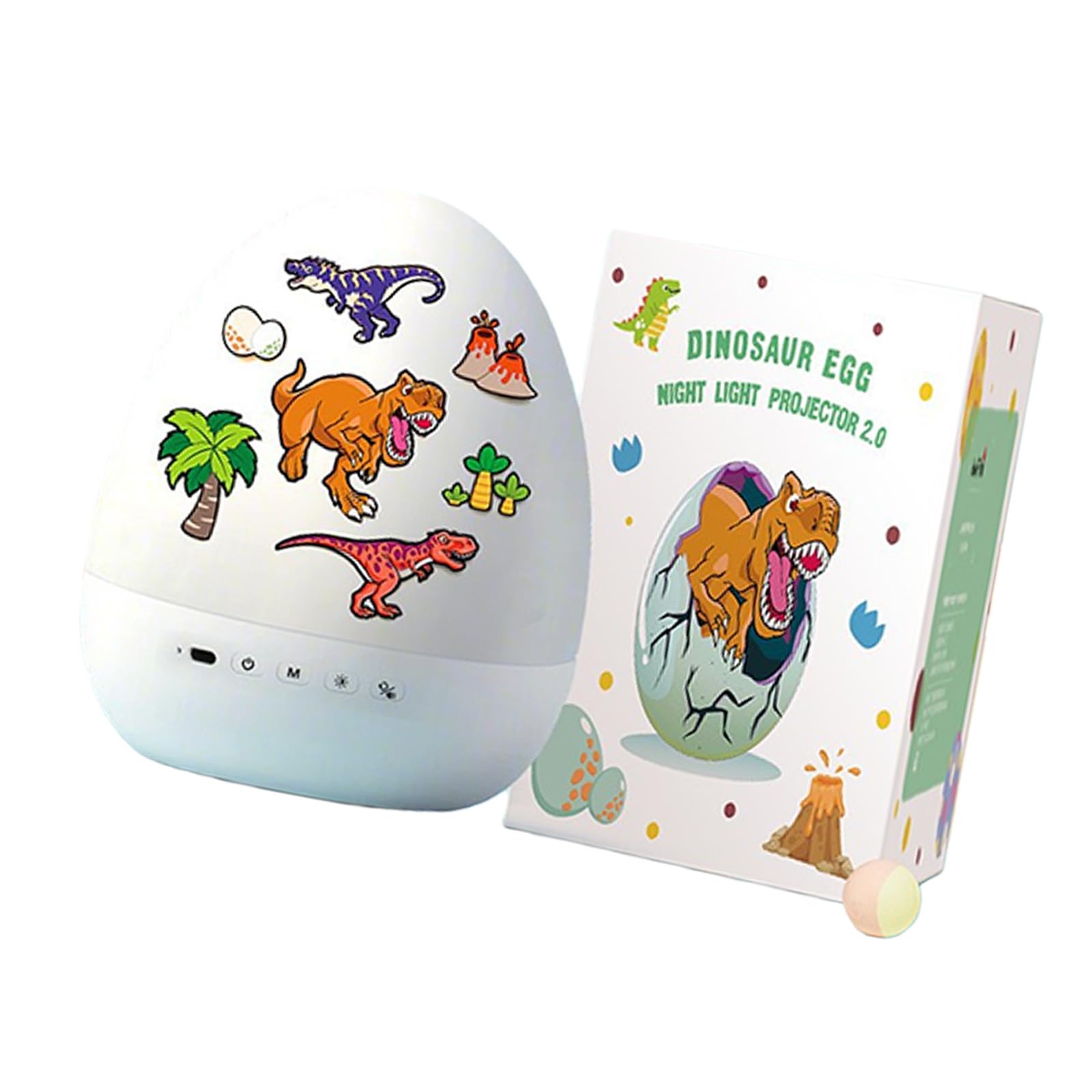 Caja de música USB recargable luz nocturna para niños 360 giratorio huevos de dinosaurio proyector luz nocturna atmósferas iluminación atmósferas giratorias lámpara para decoración de la habitación