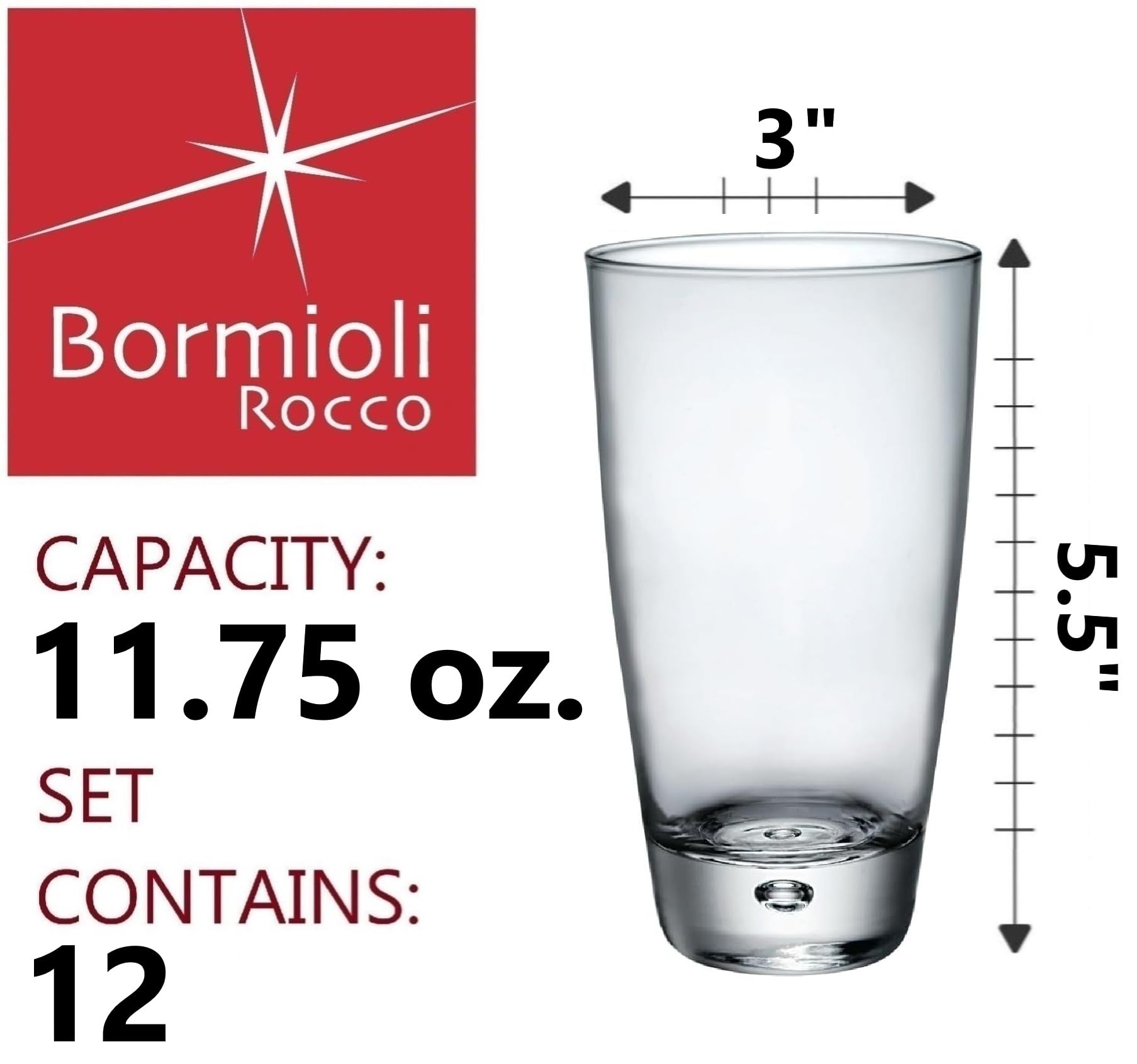 Vaso de cristal Acqua de Bormioli Rocco - Claudia&Julia Vaso de cristal Acqua de Bormioli Rocco - Claudia&Julia