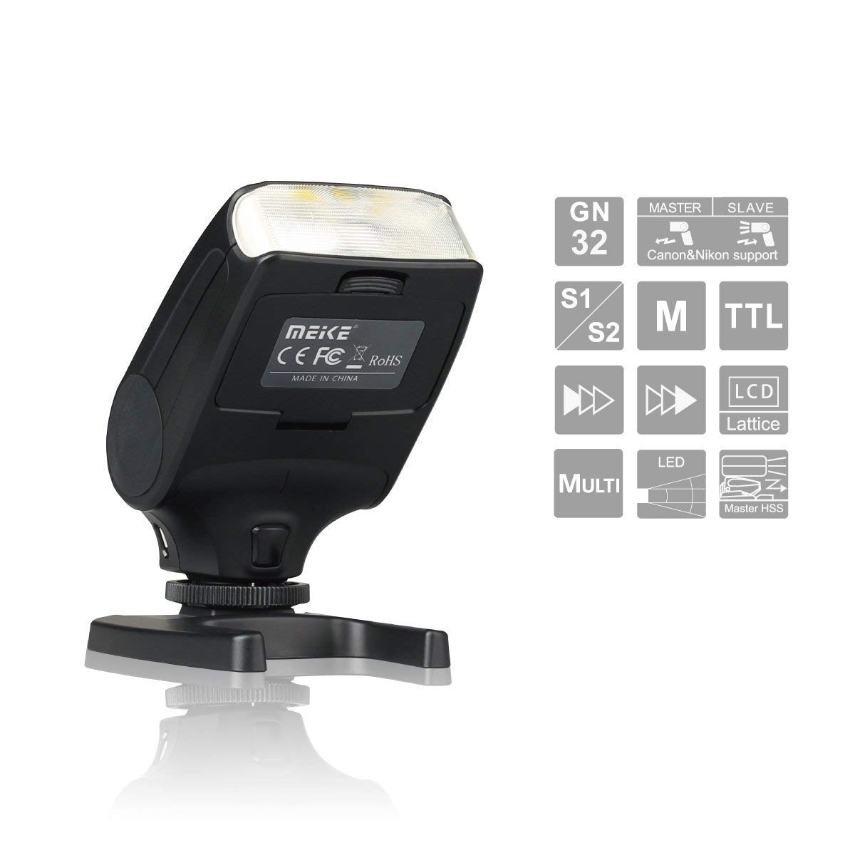 MEKE MEIKE MK320C Speedlite Flash TTL Fit Canon Mirrorless DSLR Camera 1D Mark Series 1DS Series - View #10