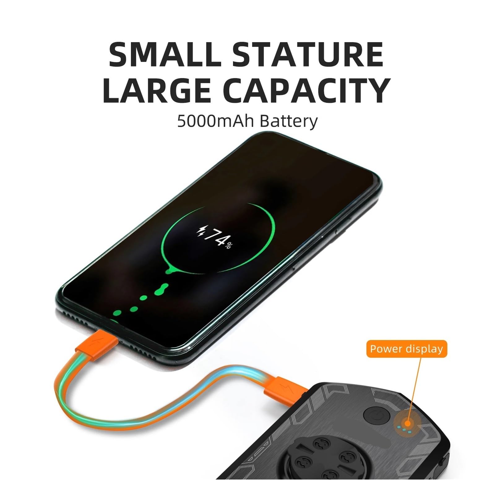 1 Faro de Bicicleta Inteligente Recargable Tipo C